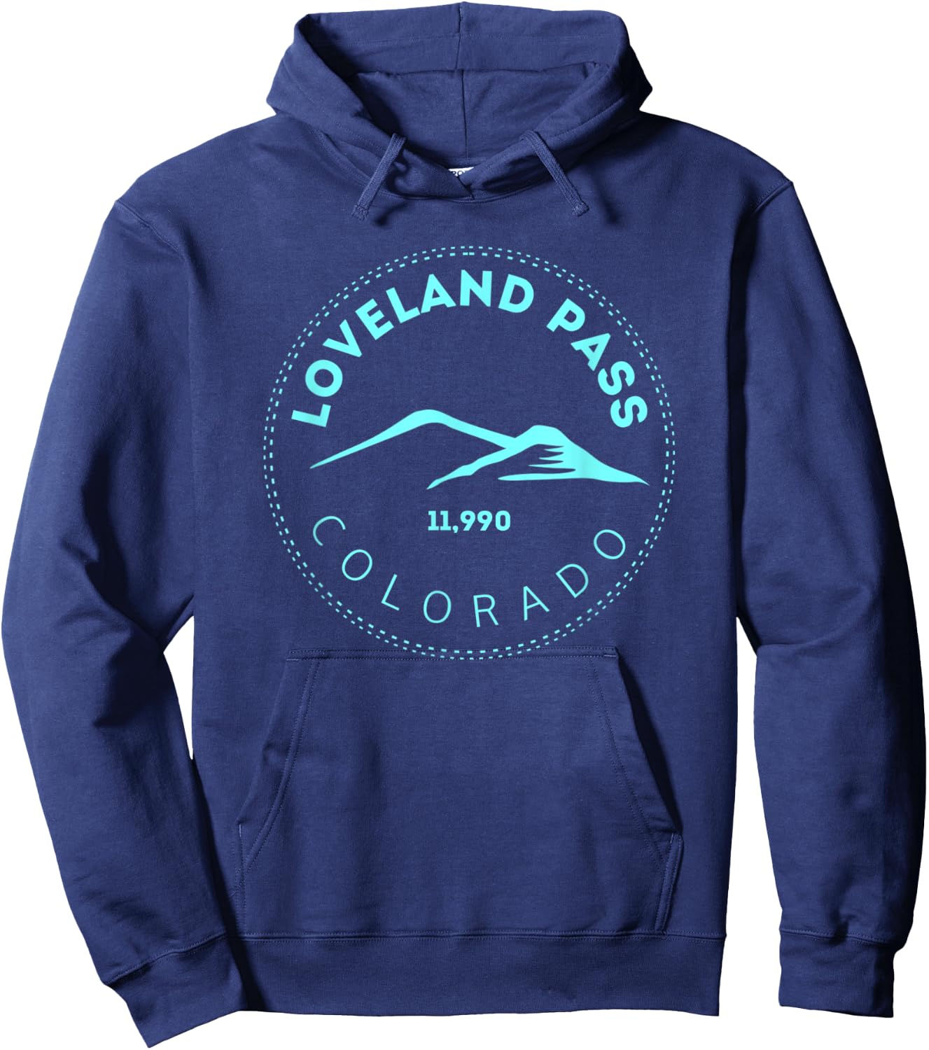 Loveland Pass Colorado Elevated Mountain Backcountry Hoodie - Hoodie | Navy