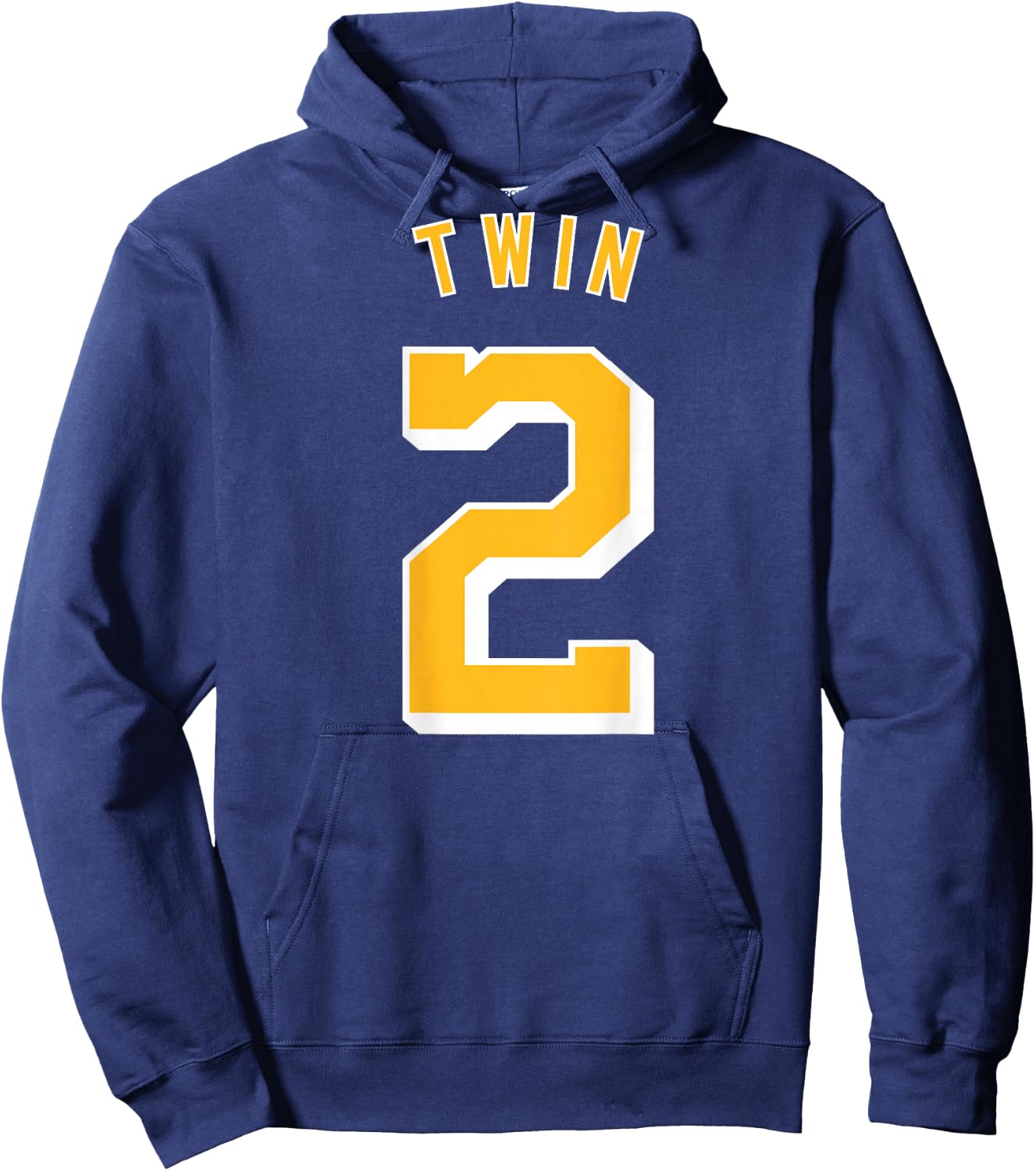Twin 2 and Twin 1 Shirts Matching Adult & Kids Jersey Funny Hoodie - Hoodie | Navy