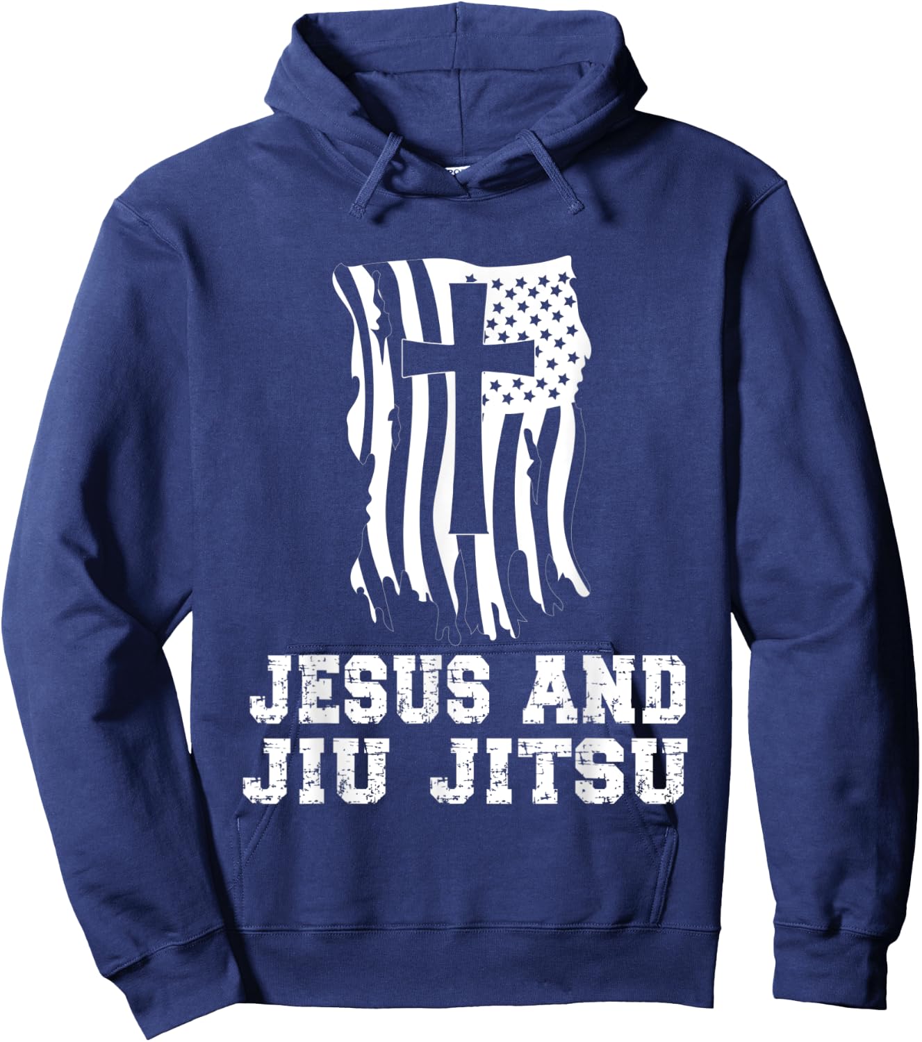 Jesus And Jiu Jitsu Design for Christian Martial Arts Fan Hoodie - Hoodie | Navy