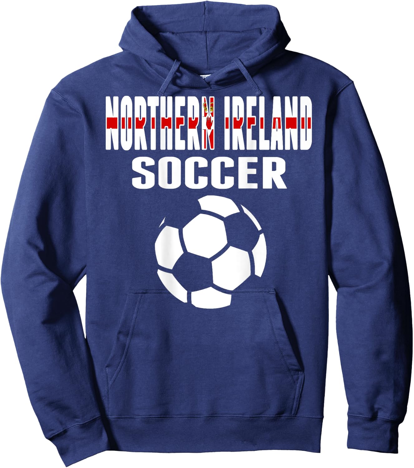 Northern Ireland Soccer Lover Jersey Northern Irish Football Hoodie - Hoodie | Navy