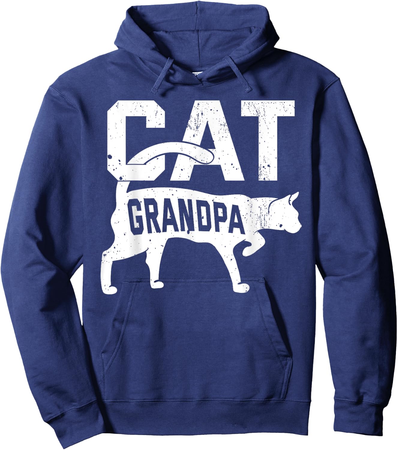 Cat Grandpa Kitten Pet Owner Meow Father's Day Men Women Kids Hoodie - Hoodie | Navy