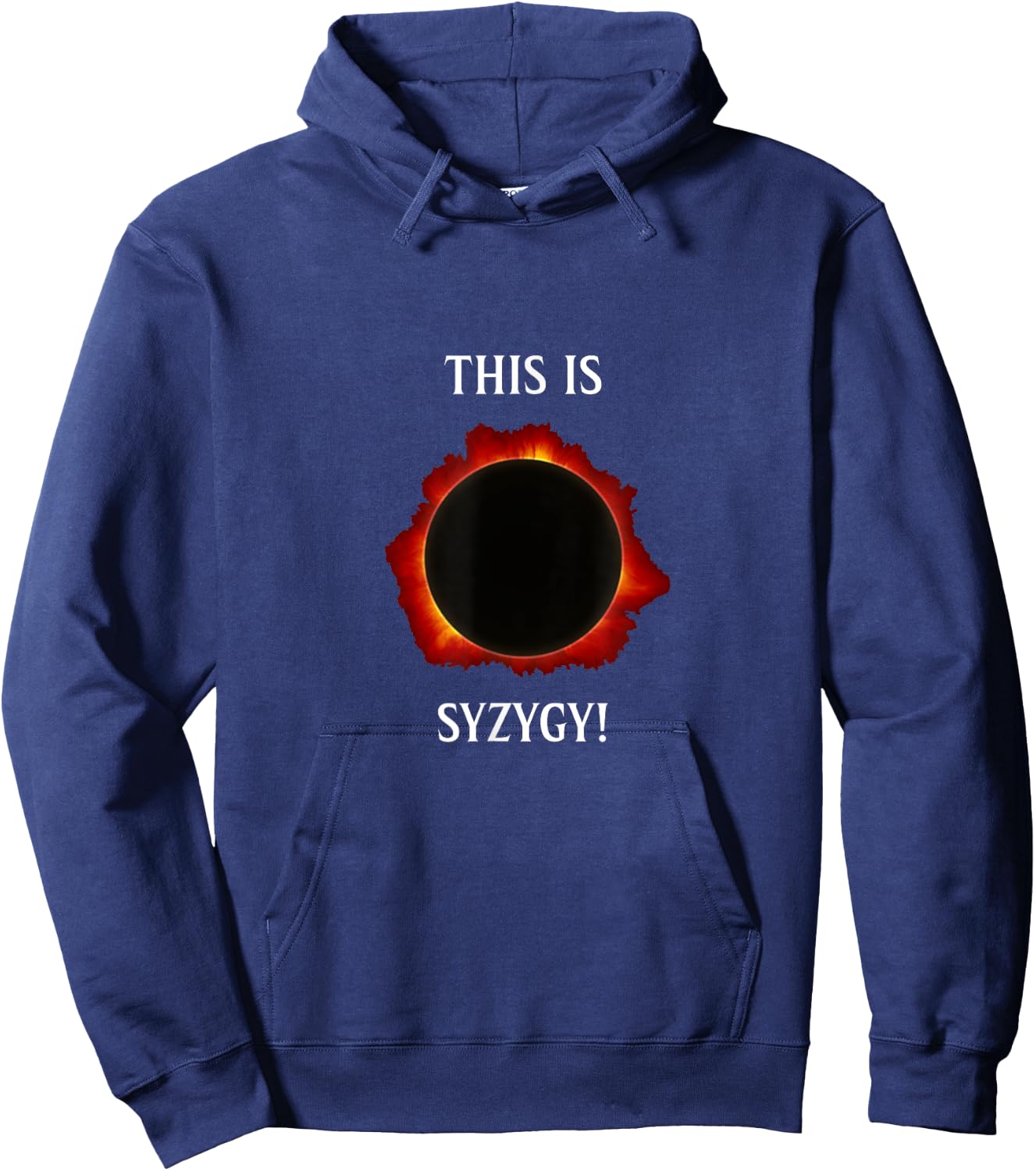 Buffalo Syzygy Solar Eclipse Astronomy Educational Hoodie - Hoodie | Navy