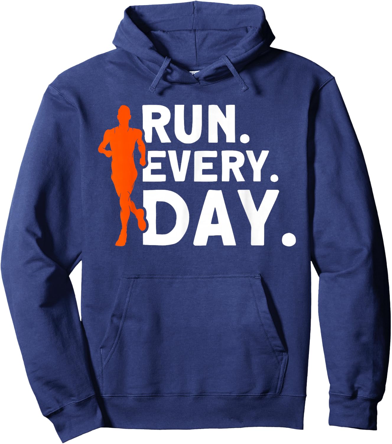 Run every day Marathon Streak Runner Running Hoodie - Hoodie | Navy