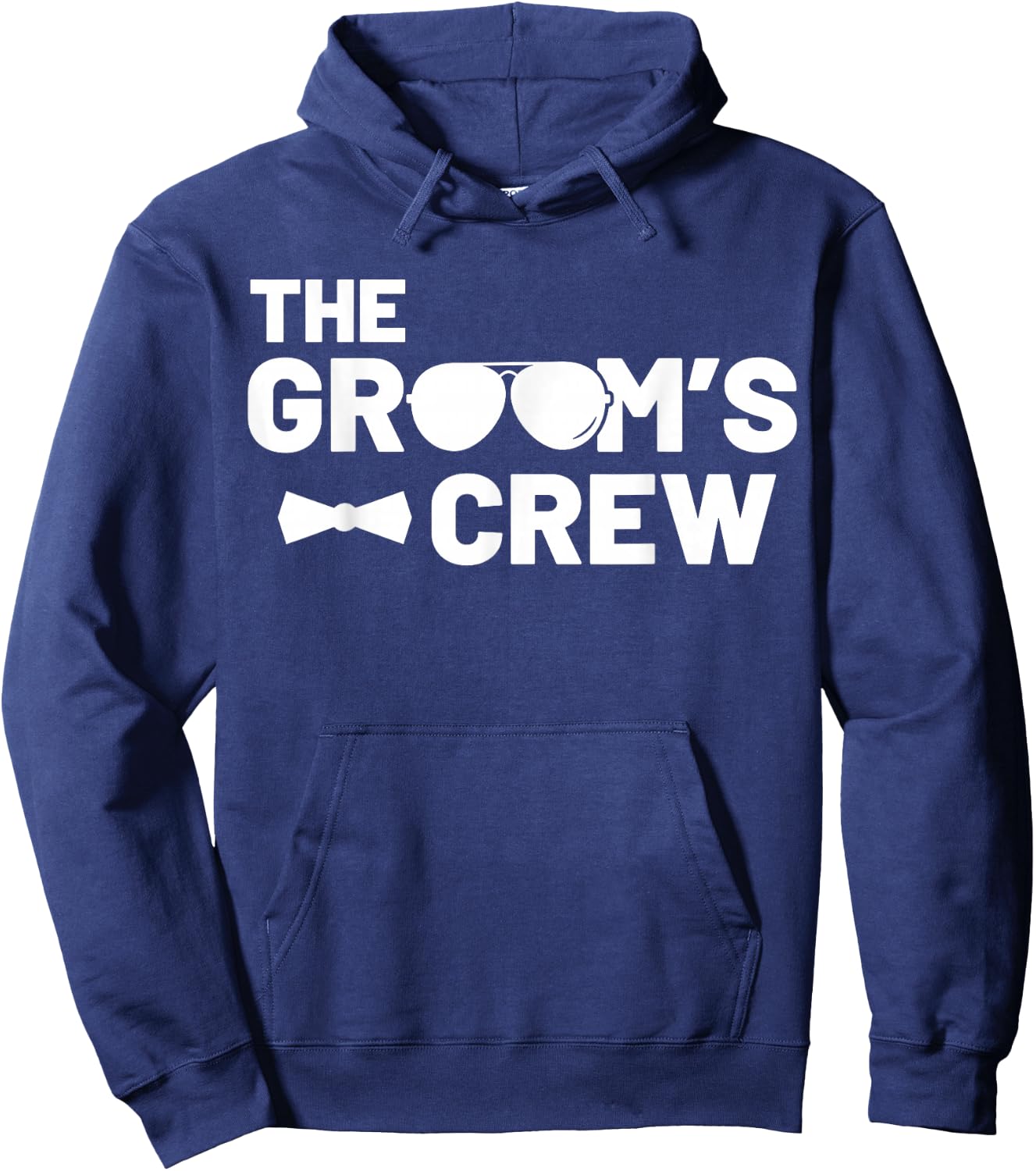 Groomsmen Groom Squat Men Bachelor Supplies Party Wedding Hoodie - Hoodie | Navy