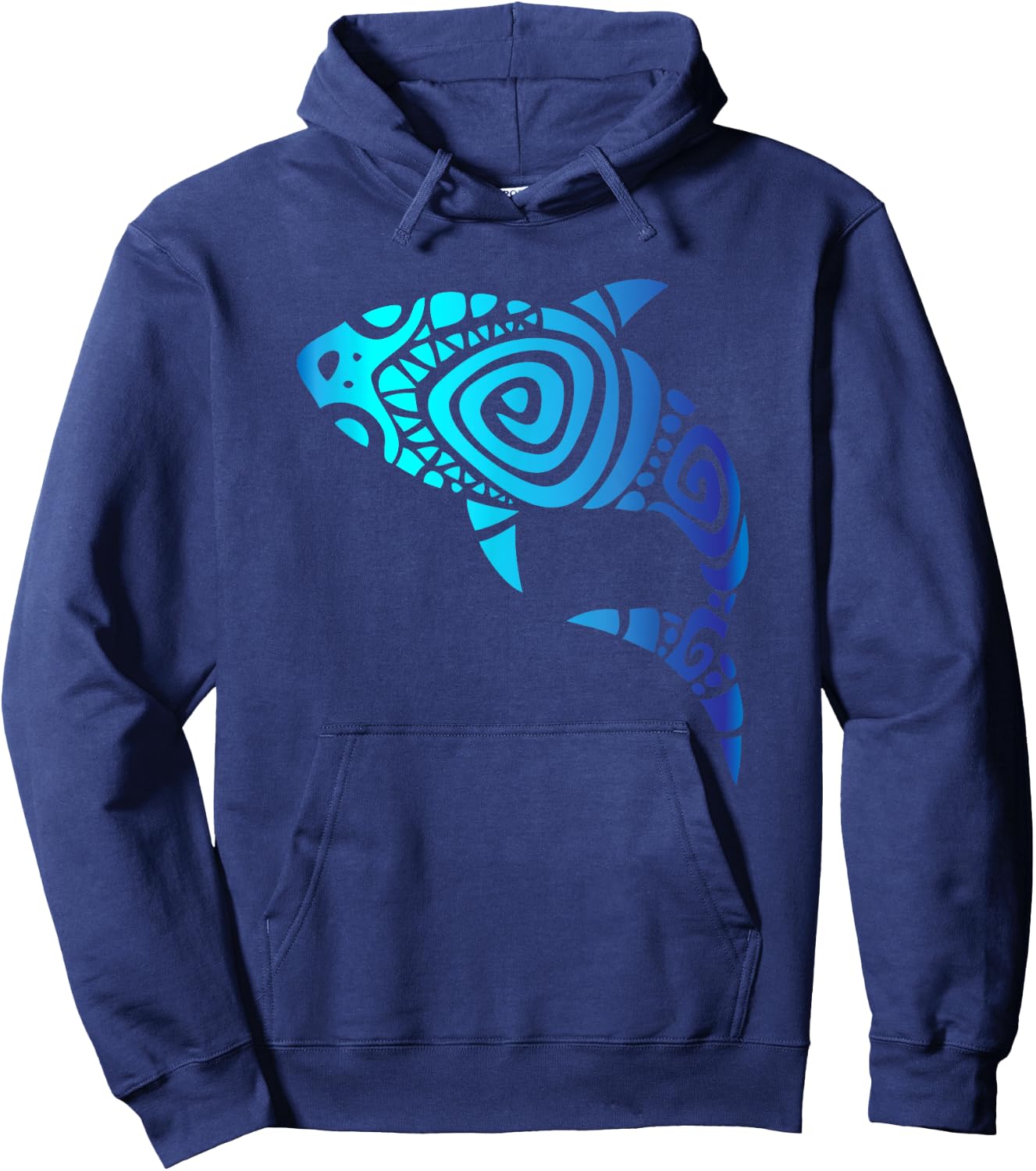 Hawaii Mano Tribal Shark Shirt. Shark Lover Week Hoodie - Hoodie | Navy