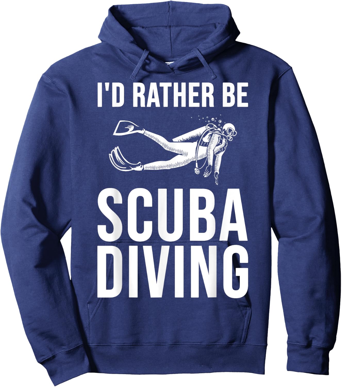 Cool Scuba Diving Women Snorkeler Beach Scuba Diver Hoodie - Hoodie | Navy