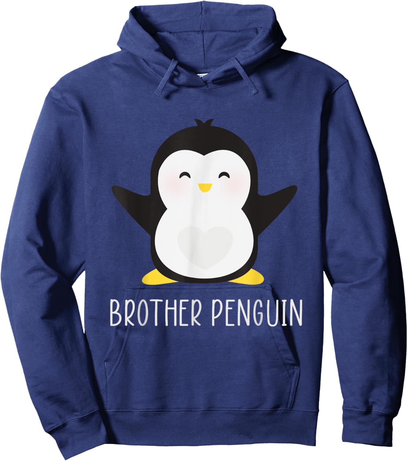 Penguin BROTHER - Sibling's Funny & Cute Son Gift Hoodie - Hoodie | Navy
