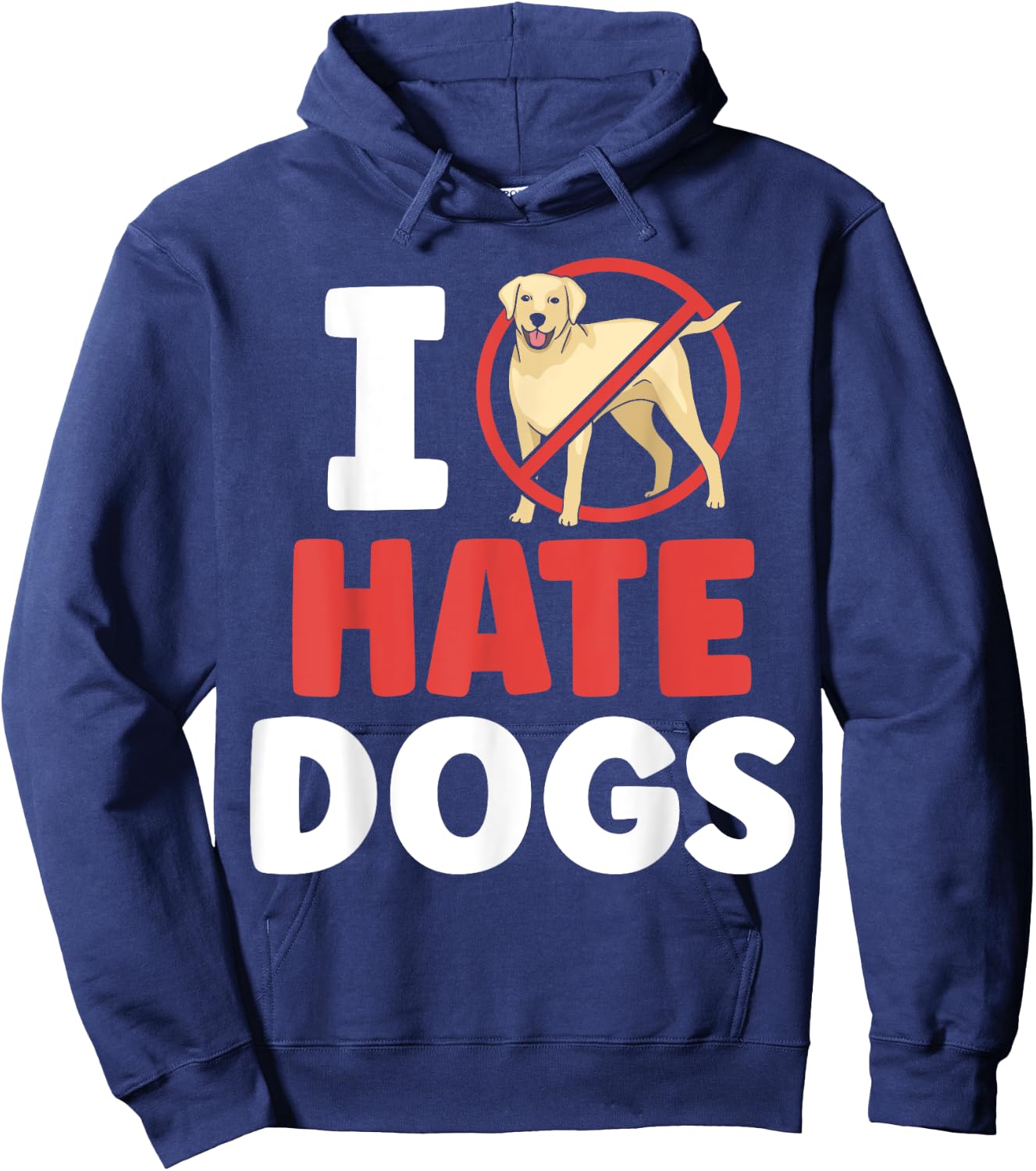 I Hate Dogs Animal Lover Cat Pet Cats Men Women Girls Kids Hoodie - Hoodie | Navy