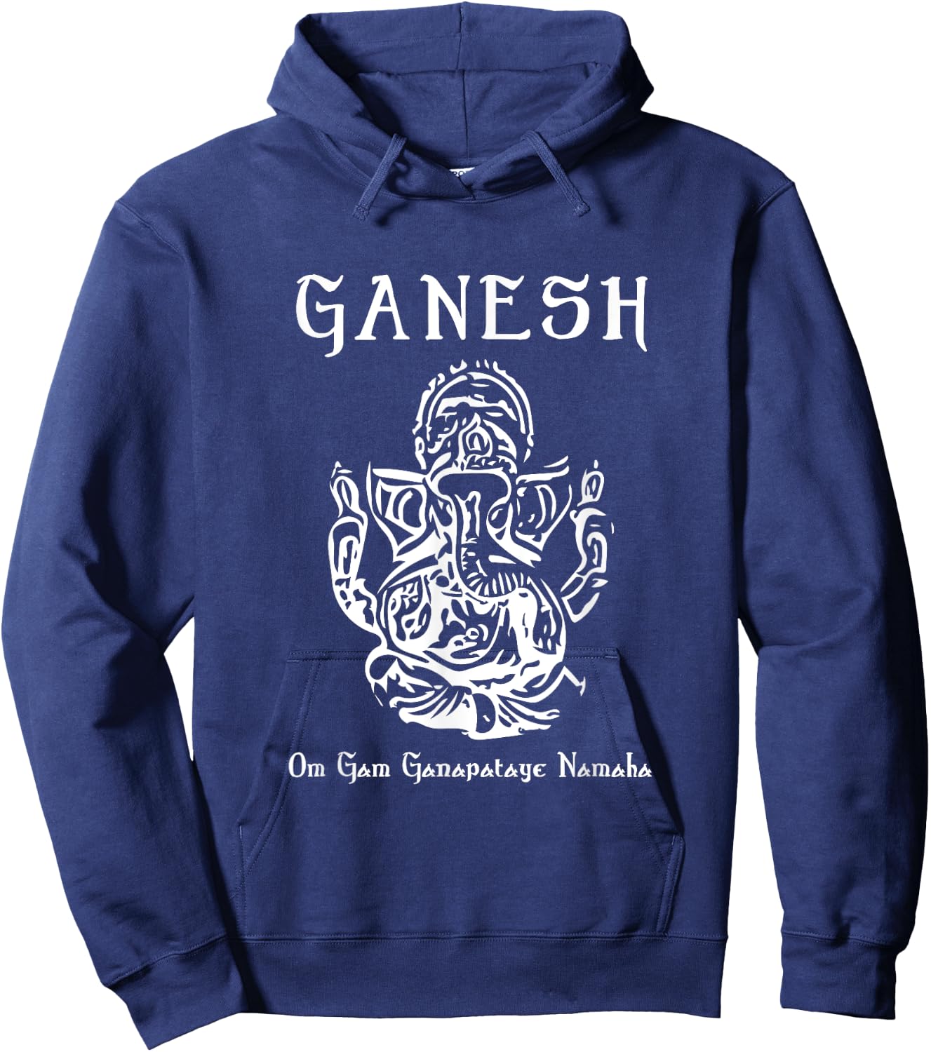 Ganesh Mantra Sanskrit Ganapati Hindu Diety Hoodie - Hoodie | Navy