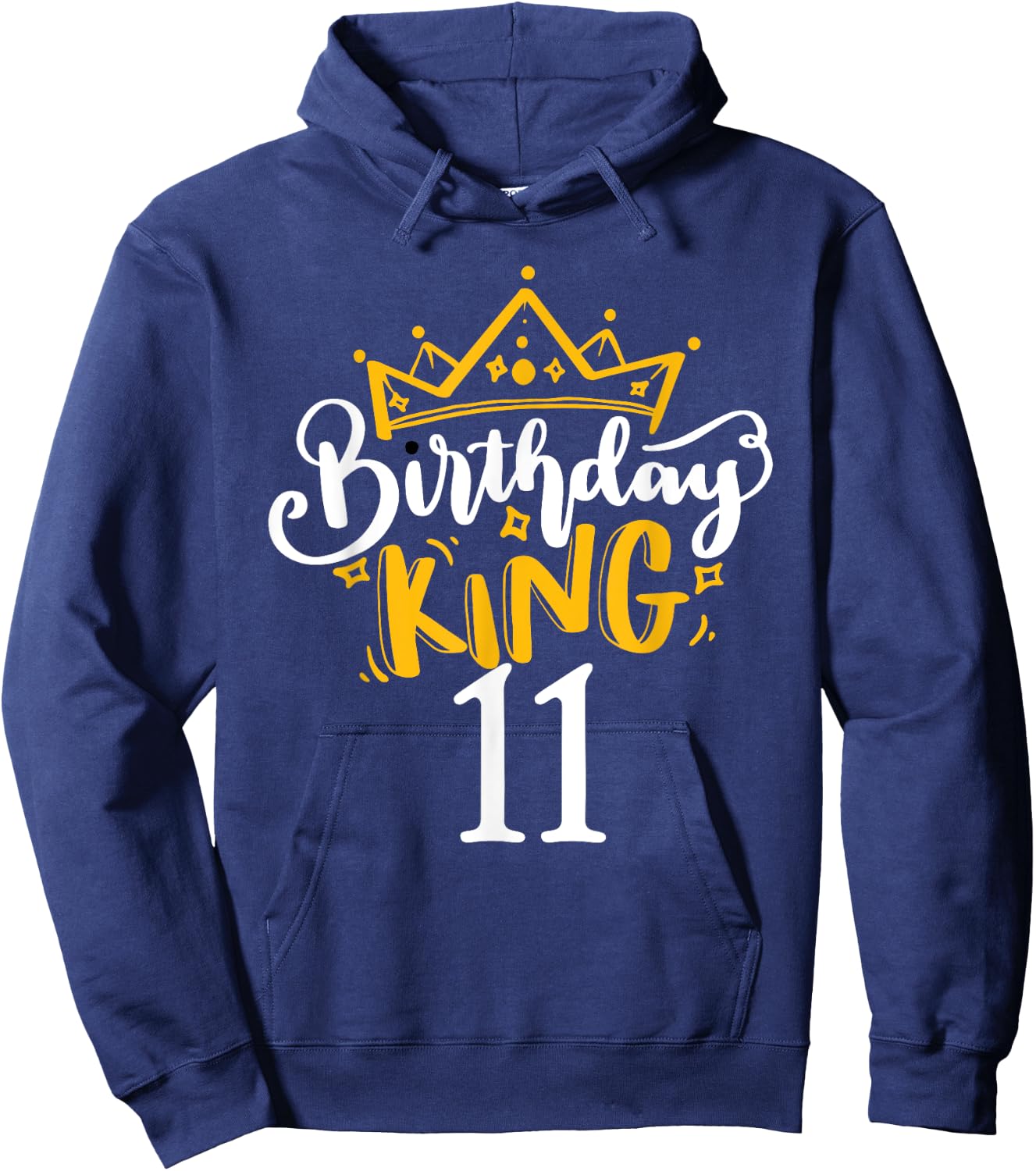 11th Birthday King 11 Years Old Party Ideas For Boys Hoodie - Hoodie | Navy