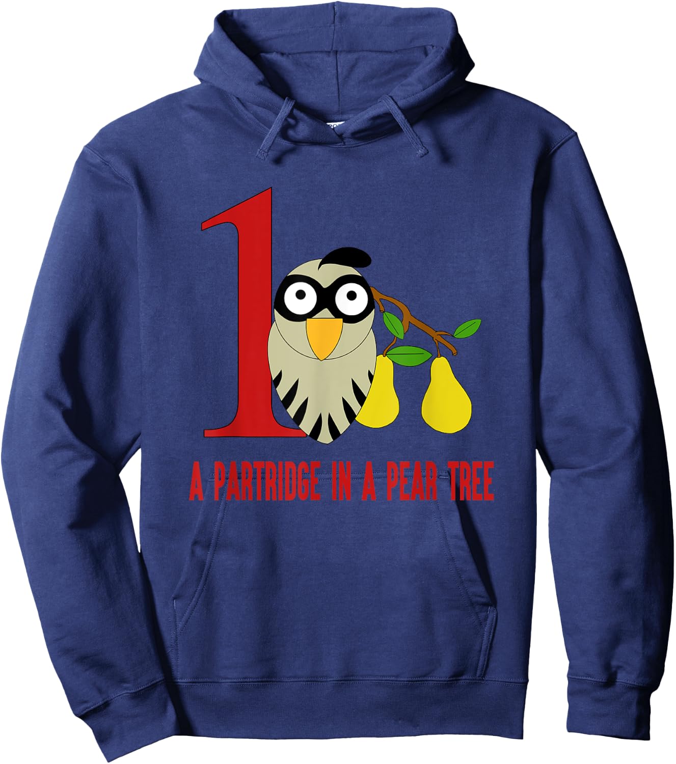 A Partridge in Pear Tree Song 12 Days Christmas Hoodie - Hoodie | Navy
