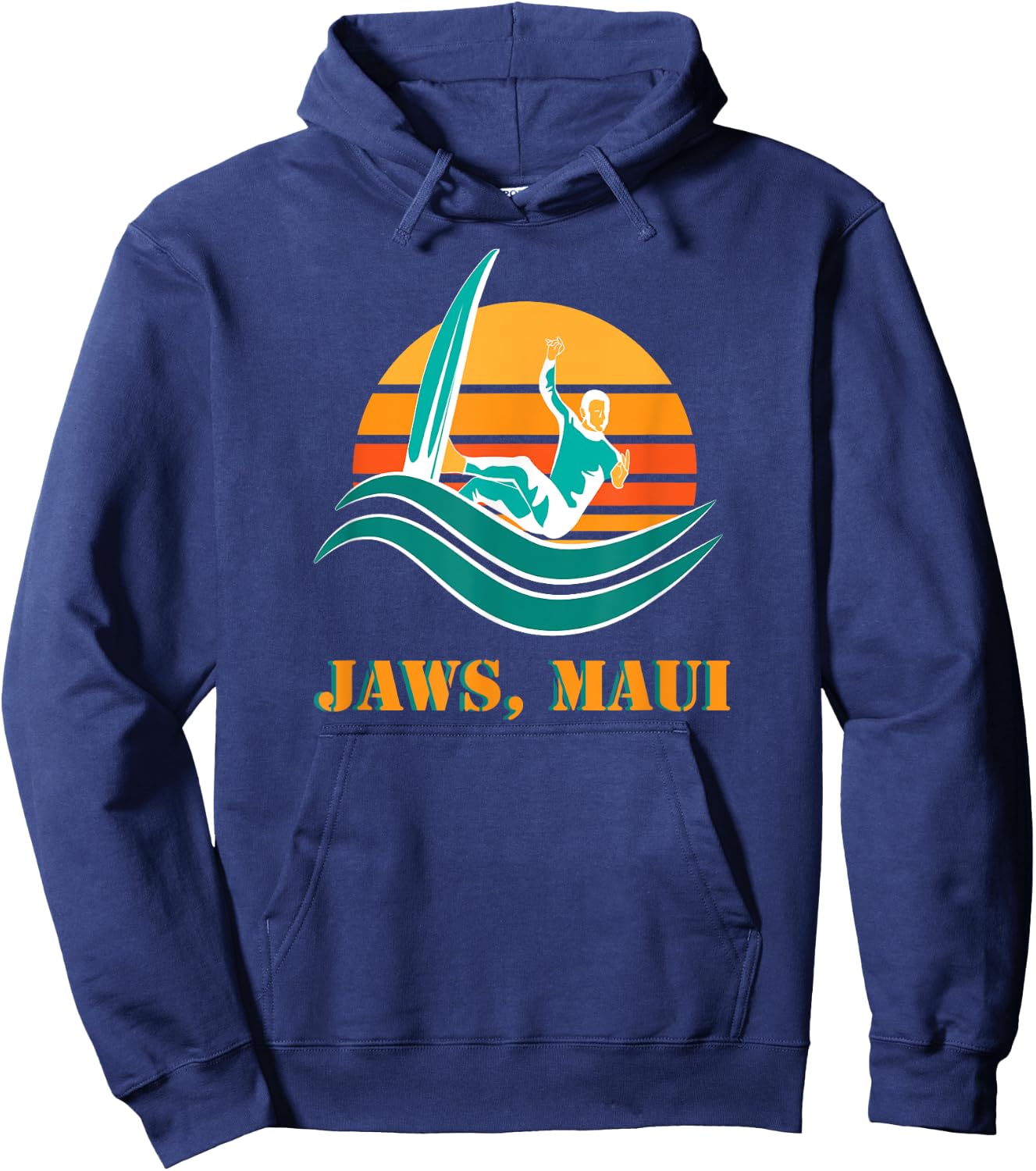 Jaws Maui Surf Peahi North Shore of Maui T Gifts Hoodie - Hoodie | Navy