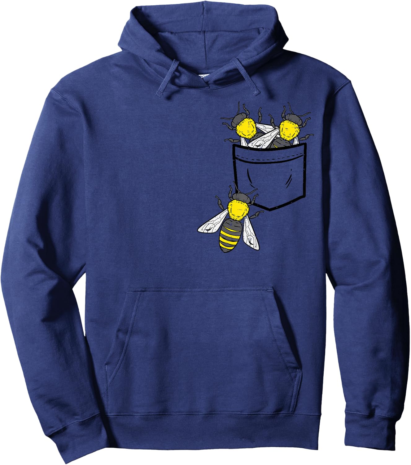 Bees In Pocket Cool Beekeeping Apiary Beekeeper Apiarist Hoodie - Hoodie | Navy