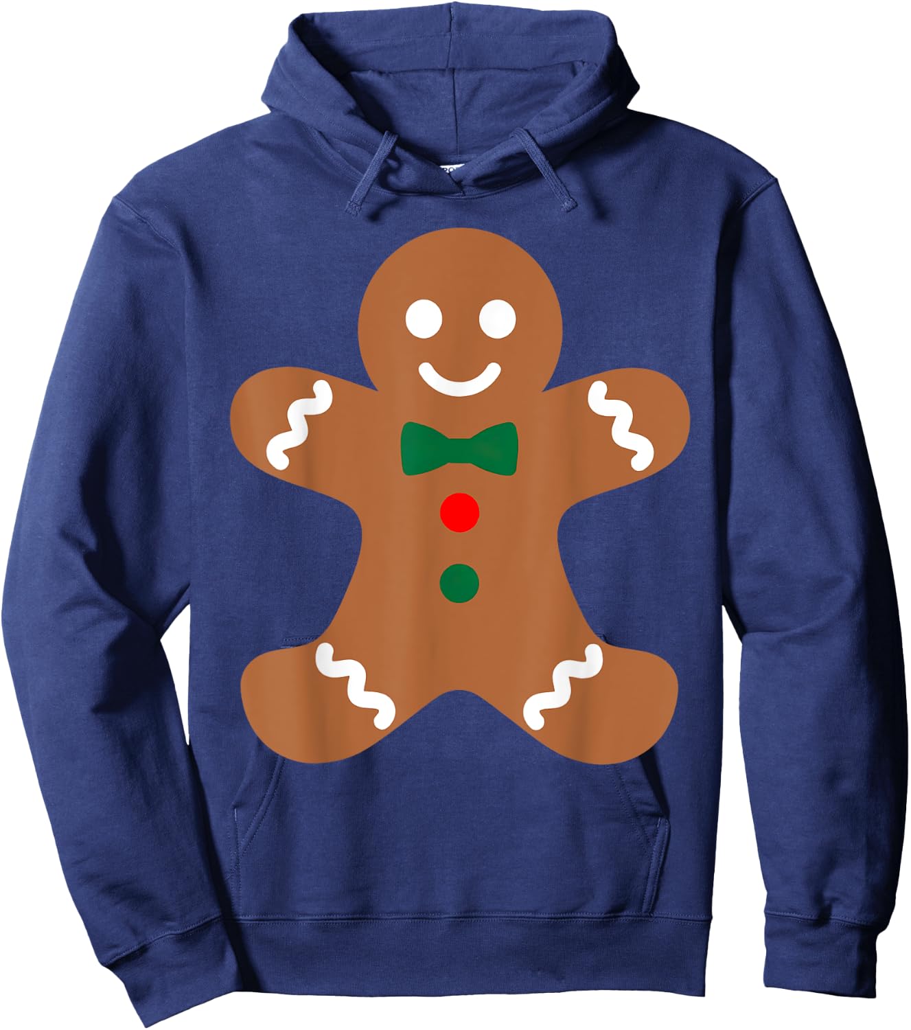 Gingerbread Man Christmas Cookie Baking Holiday Men Women Hoodie - Hoodie | Navy