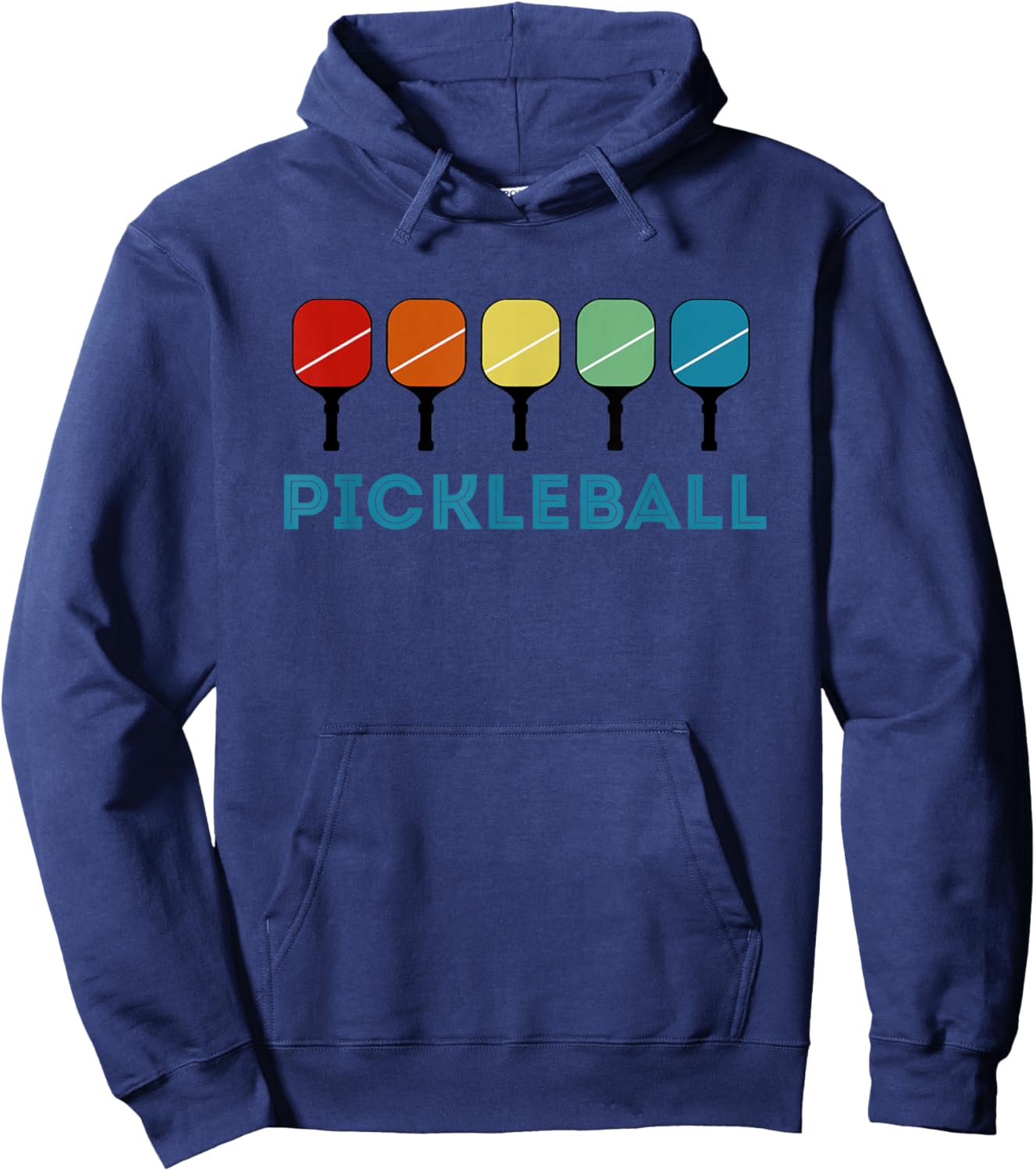 Funny Pickleball Retro Vintage Hoodie - Hoodie | Navy