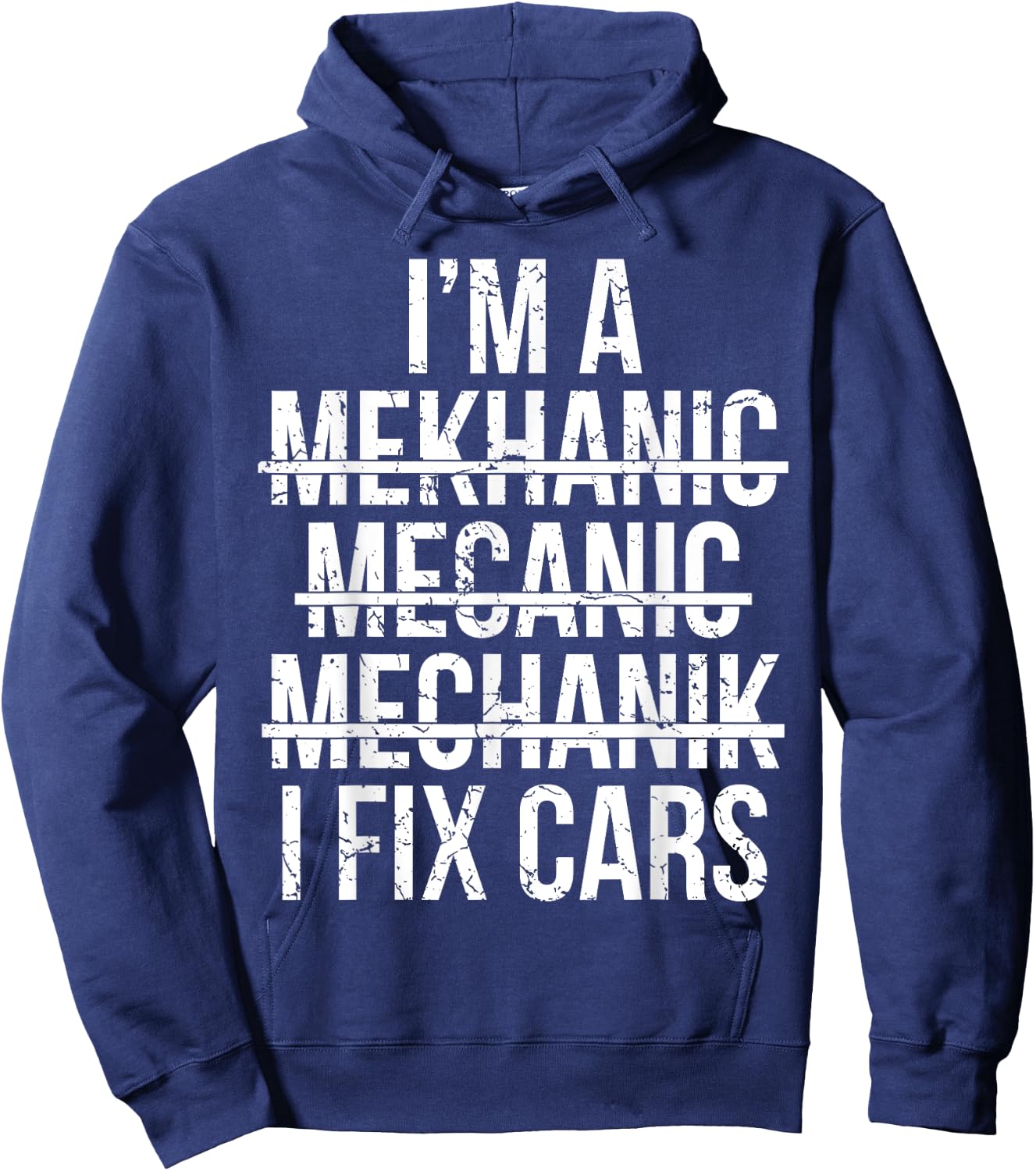 Funny Car Mechanic Men Women Kids Best Auto Mechanic Hoodie - Hoodie | Navy