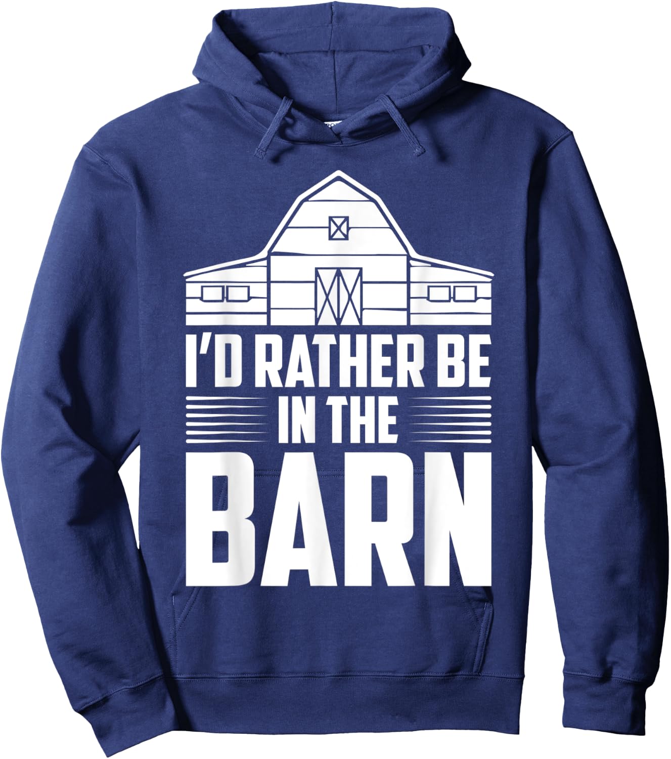 I’d rather be in the barn horse jockey lover derby game KY Hoodie - Hoodie | Navy