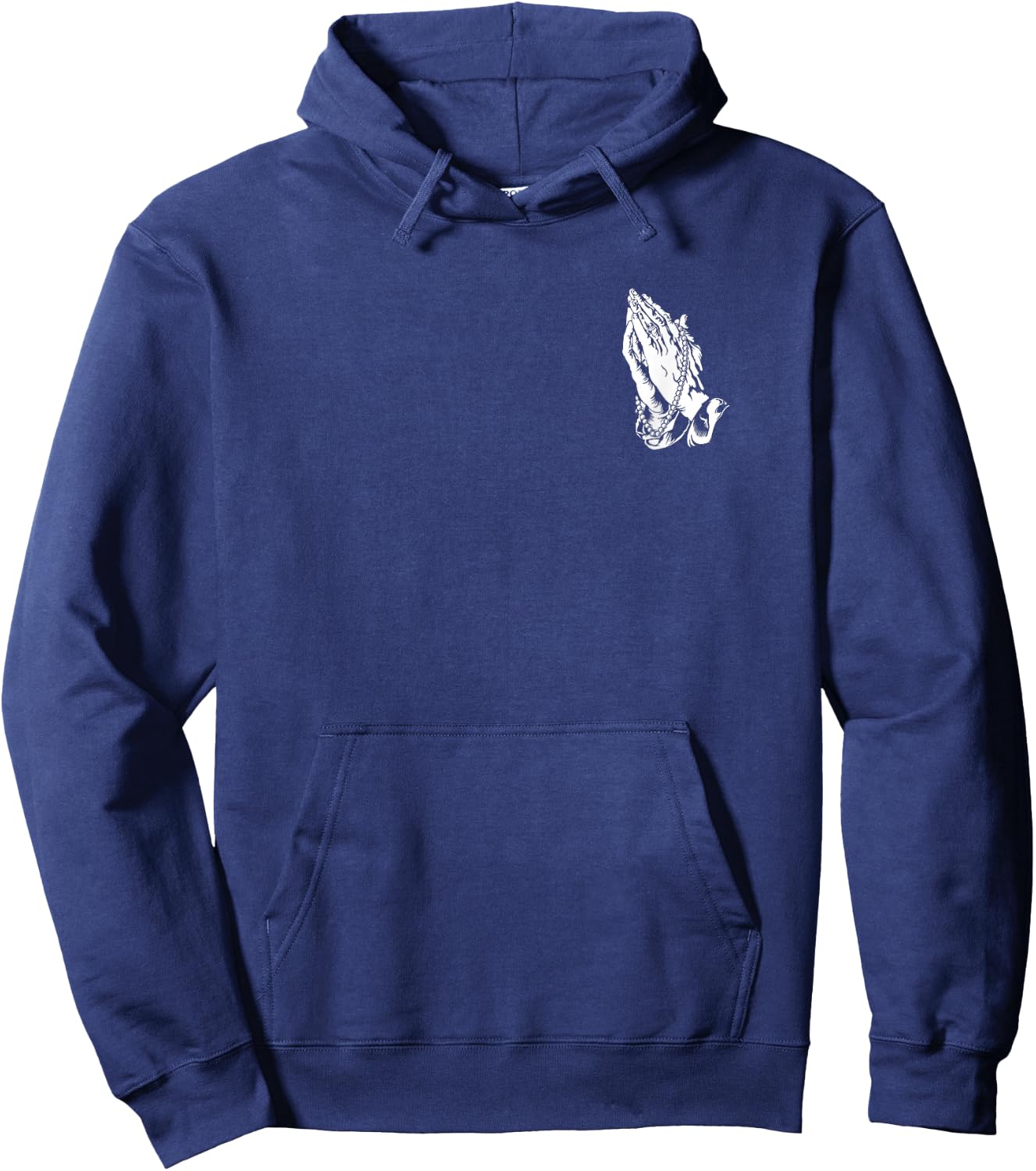 Inspired Sacred Scripts Praying Hands Blessed Christian Catholic Hoodie - Hoodie | Navy