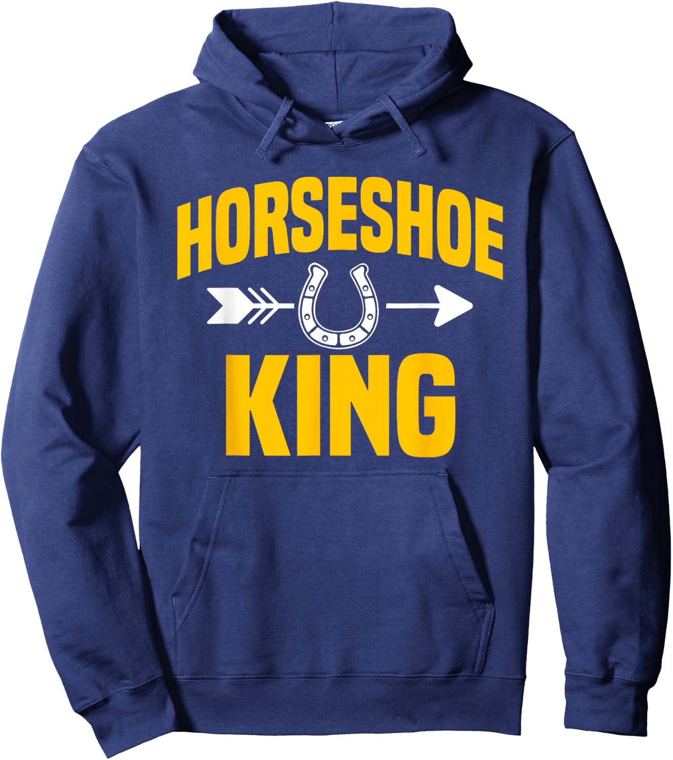 Horseshoe King Pitching Horse Lover Ferrier Hoodie - Hoodie | Navy