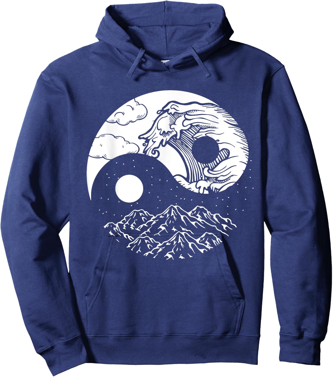 Qi Gong Clothes Tai Chi Qigong Chi Gong Yin Yang Hoodie - Hoodie | Navy