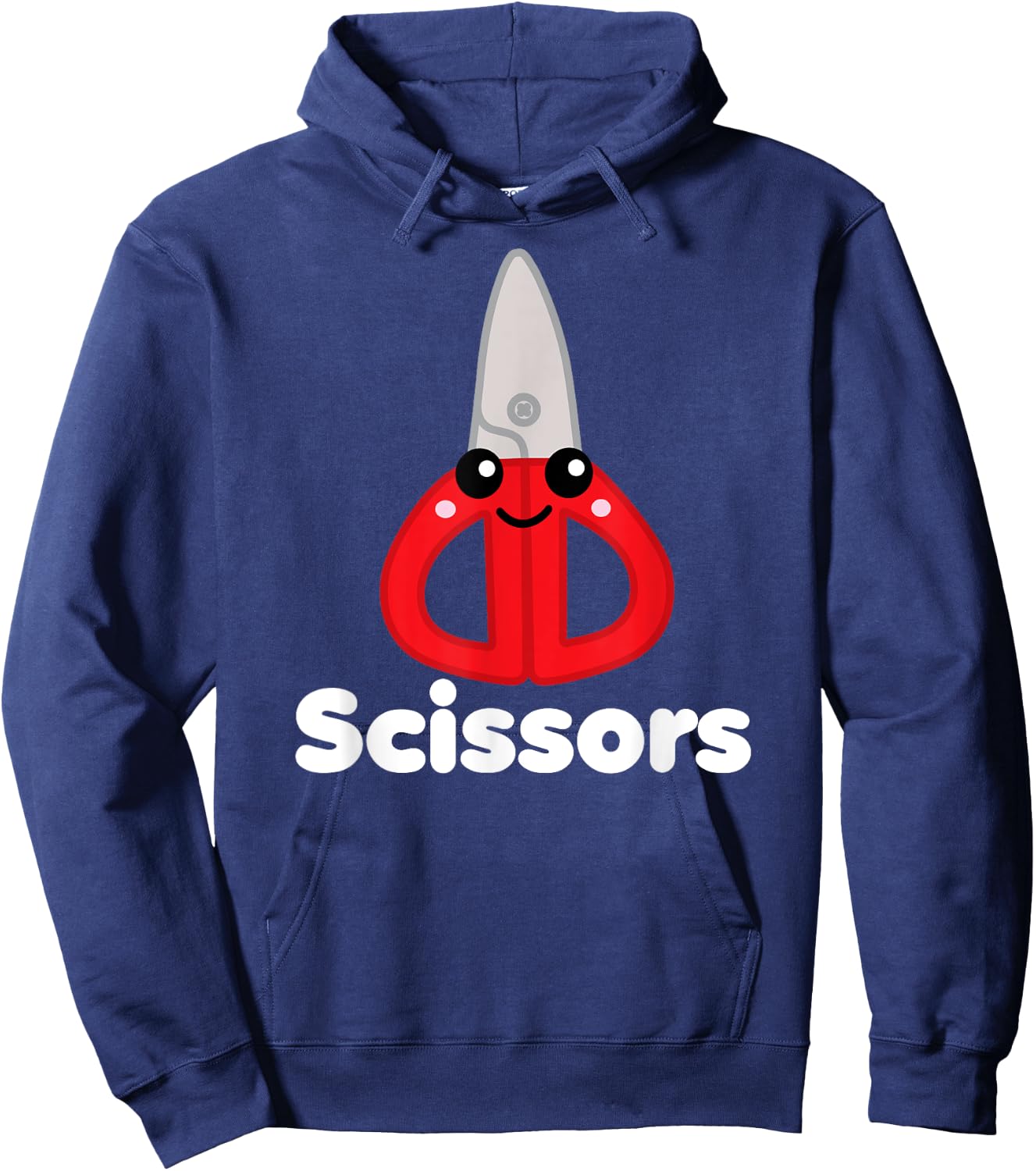 Rock Paper Scissors Group Halloween Costume Cute Kawaii Hoodie - Hoodie | Navy