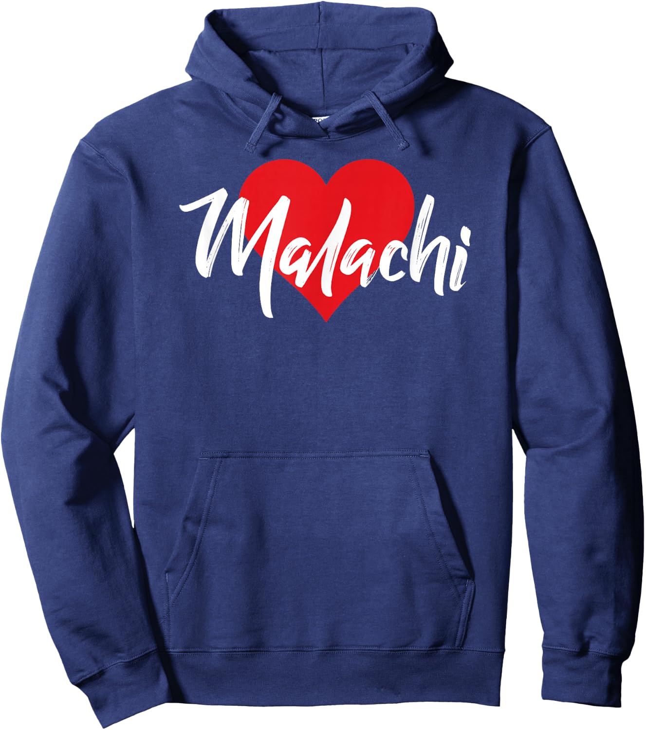 I Love Malachi First Name I Heart Named Hoodie - Hoodie | Navy