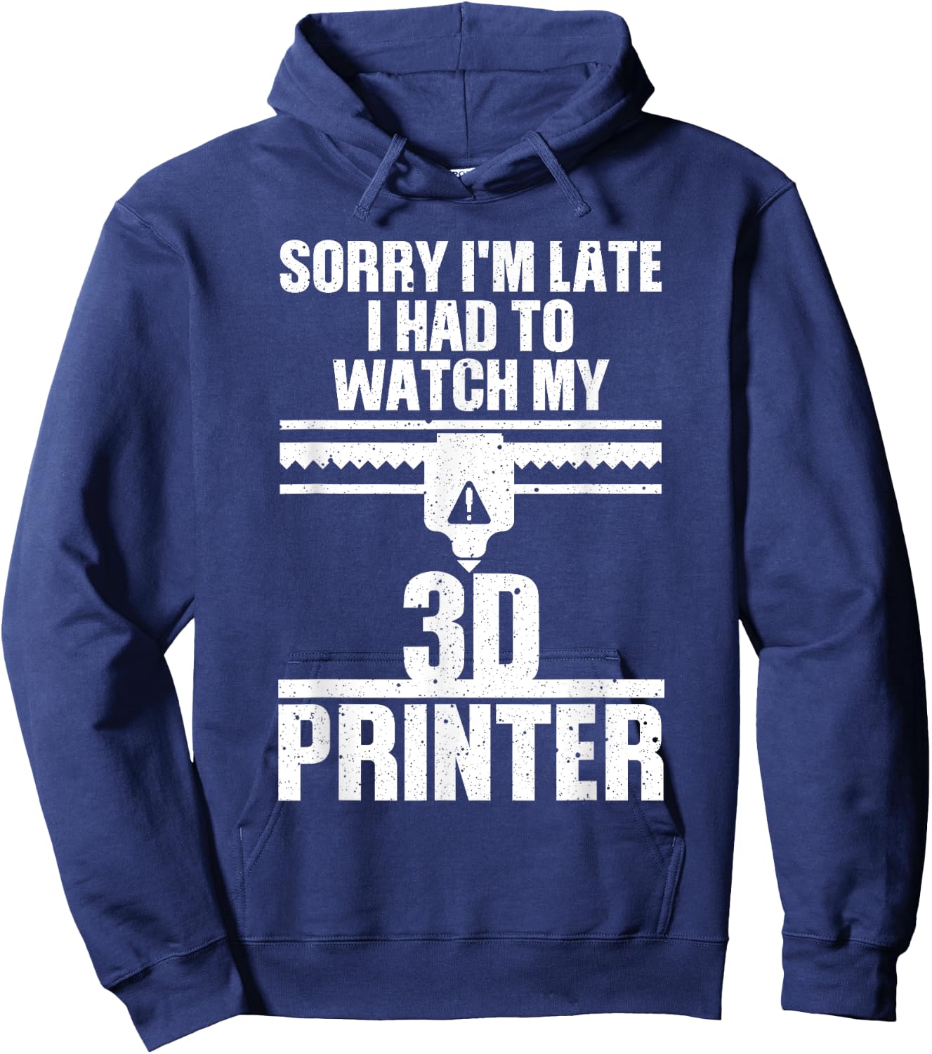 Funny 3D Printing Designs Women 3D Printer Workers Hoodie - Hoodie | Navy