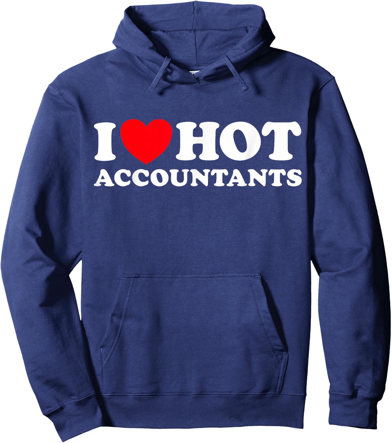 I Love Hot Accountants Funny Financial Recorder Job Office Hoodie - Hoodie | Navy