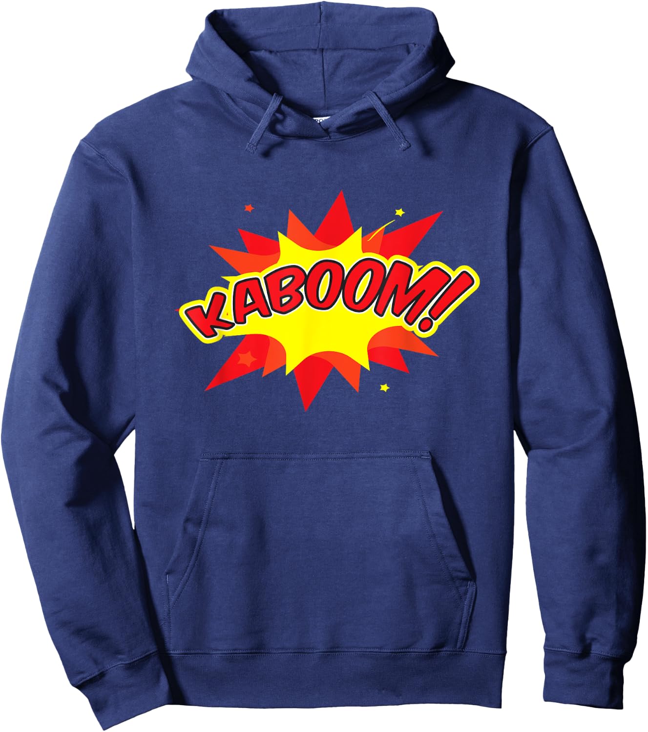 KABOOM Pop Art Comic Book Speech Bubbles Street Graffiti Art Hoodie - Hoodie | Navy