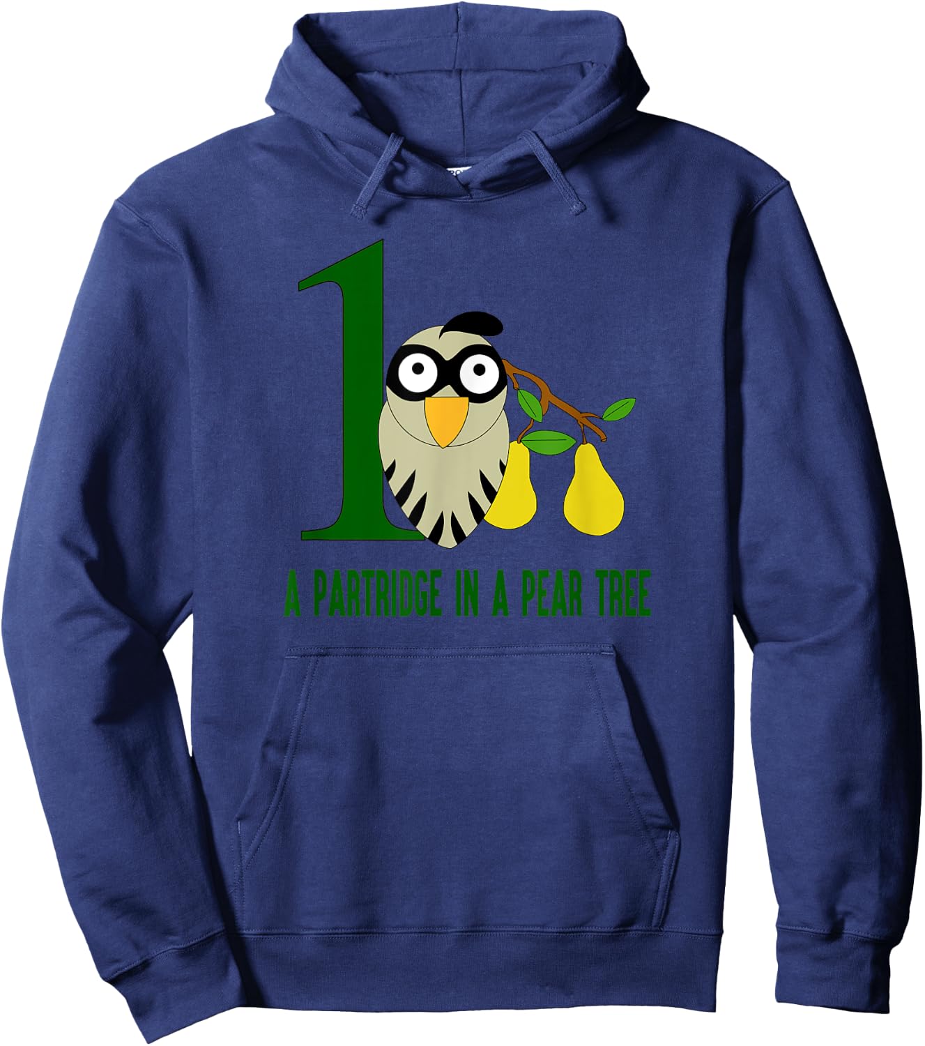 A Partridge in Pear Tree Song 12 Days Christmas Hoodie - Hoodie | Navy