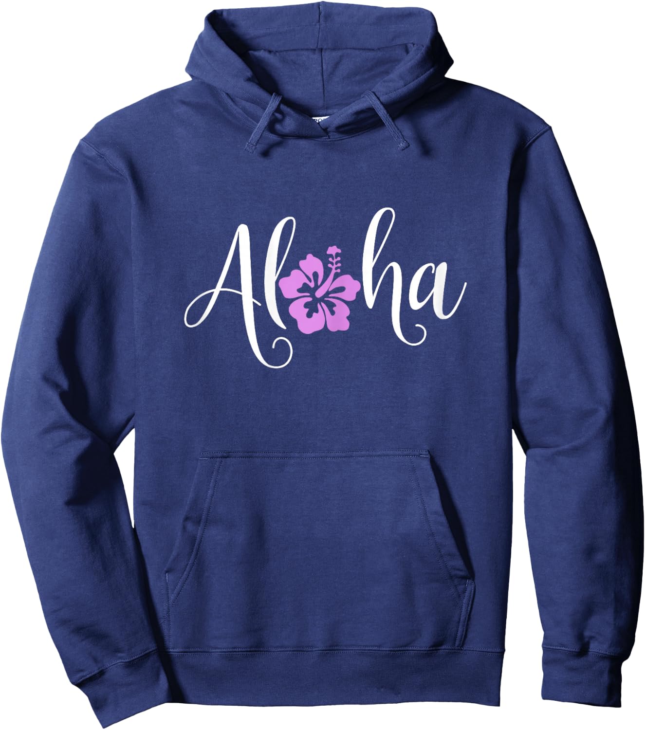 Aloha Hawaiian Hibiscus Flower Surfer Maui Kauai Hawaii Hoodie - Hoodie | Navy