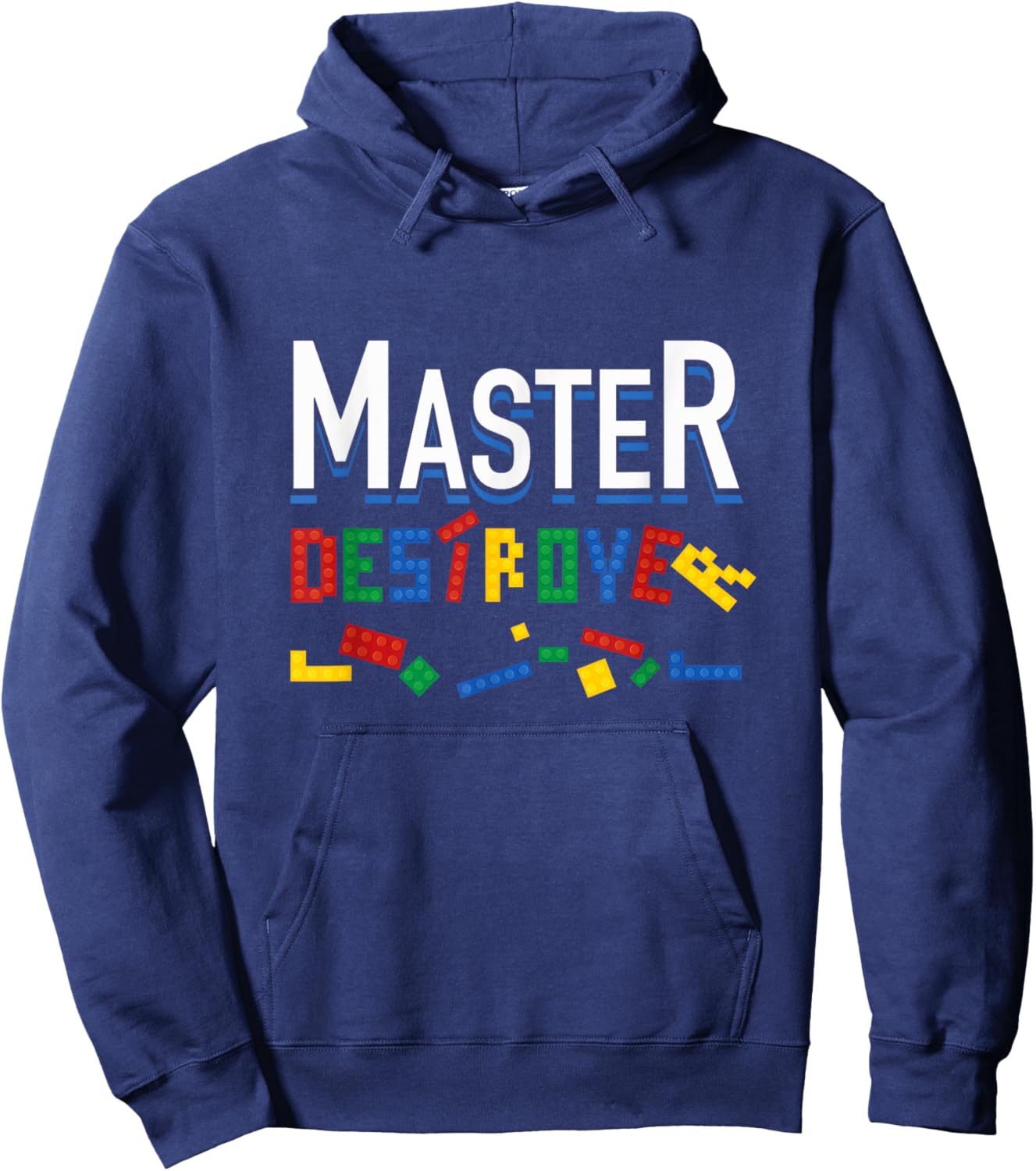 Master Destroyer Cool Building Blocks Toy Brick Builder Gift Hoodie - Hoodie | Navy
