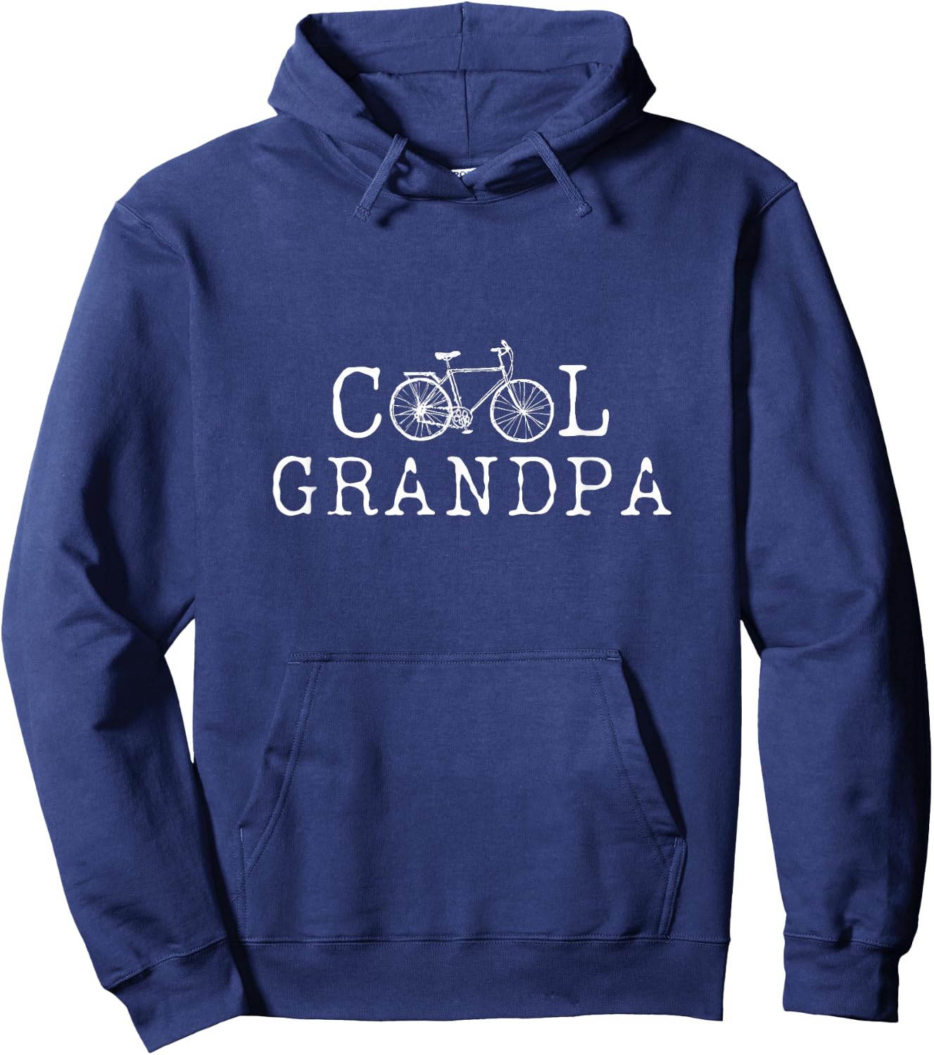 Cool Grandpa Bicycle Grandpa Cycling Grandpa Bike Hoodie - Hoodie | Navy