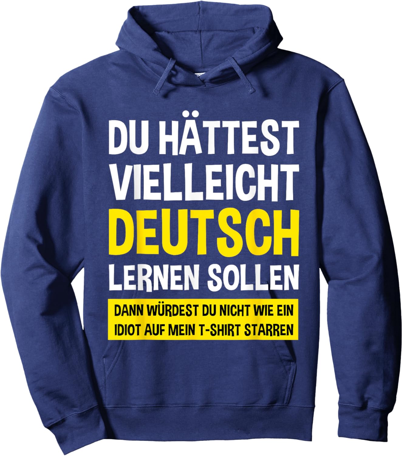 Learn German Speaker - Funny Germany Flag German-American Hoodie - Hoodie | Navy