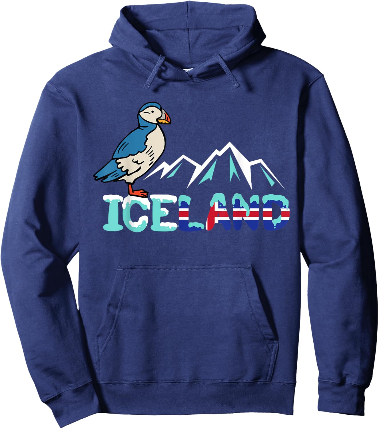 Iceland Stud Puffin Icelandic Bird Nordic Hoodie - Hoodie | Navy