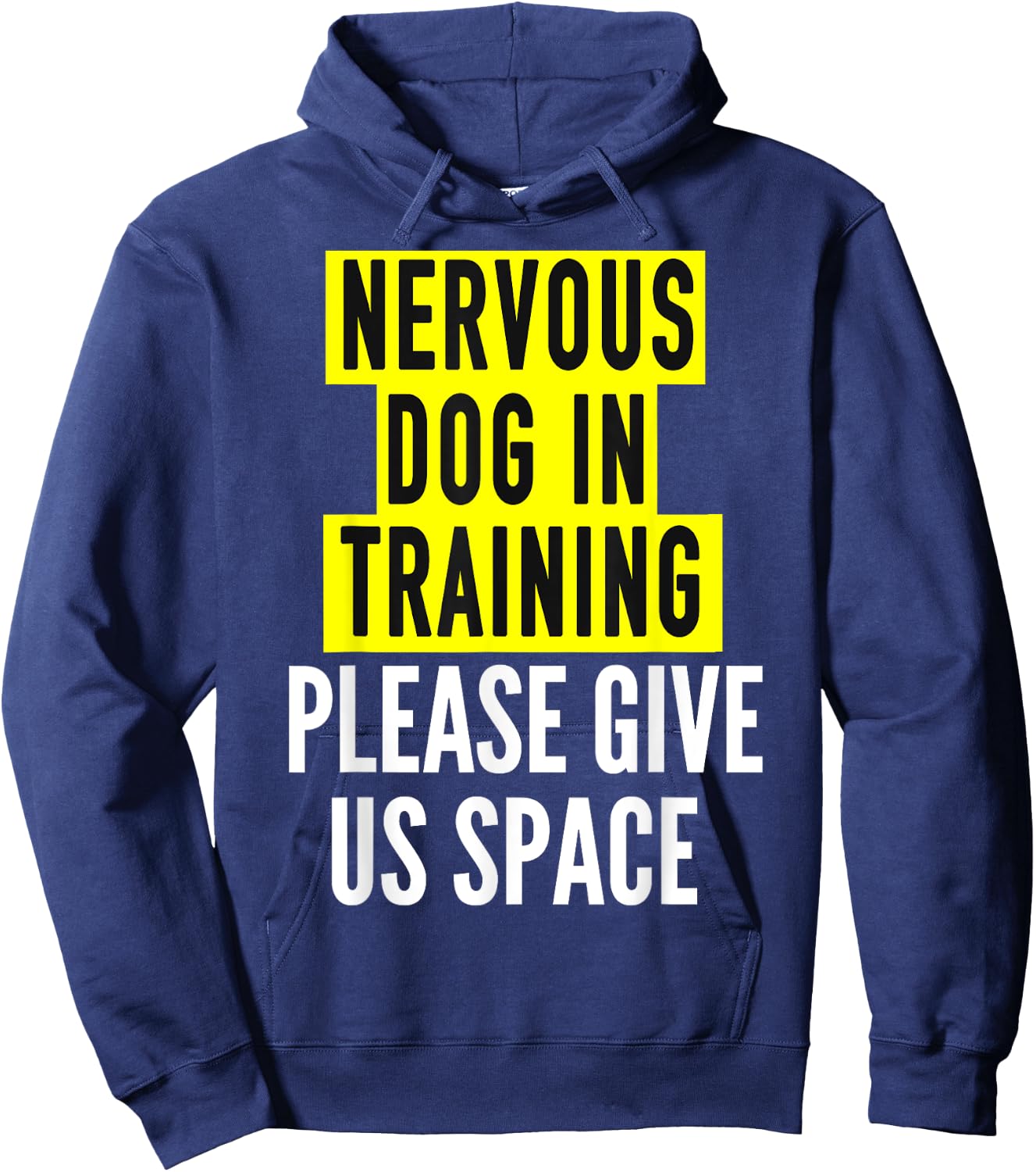 Nervous Dog Owners & Reactive Dog In Training - BOTH SIDES Women Girls Kids Hoodie - Hoodie | Navy