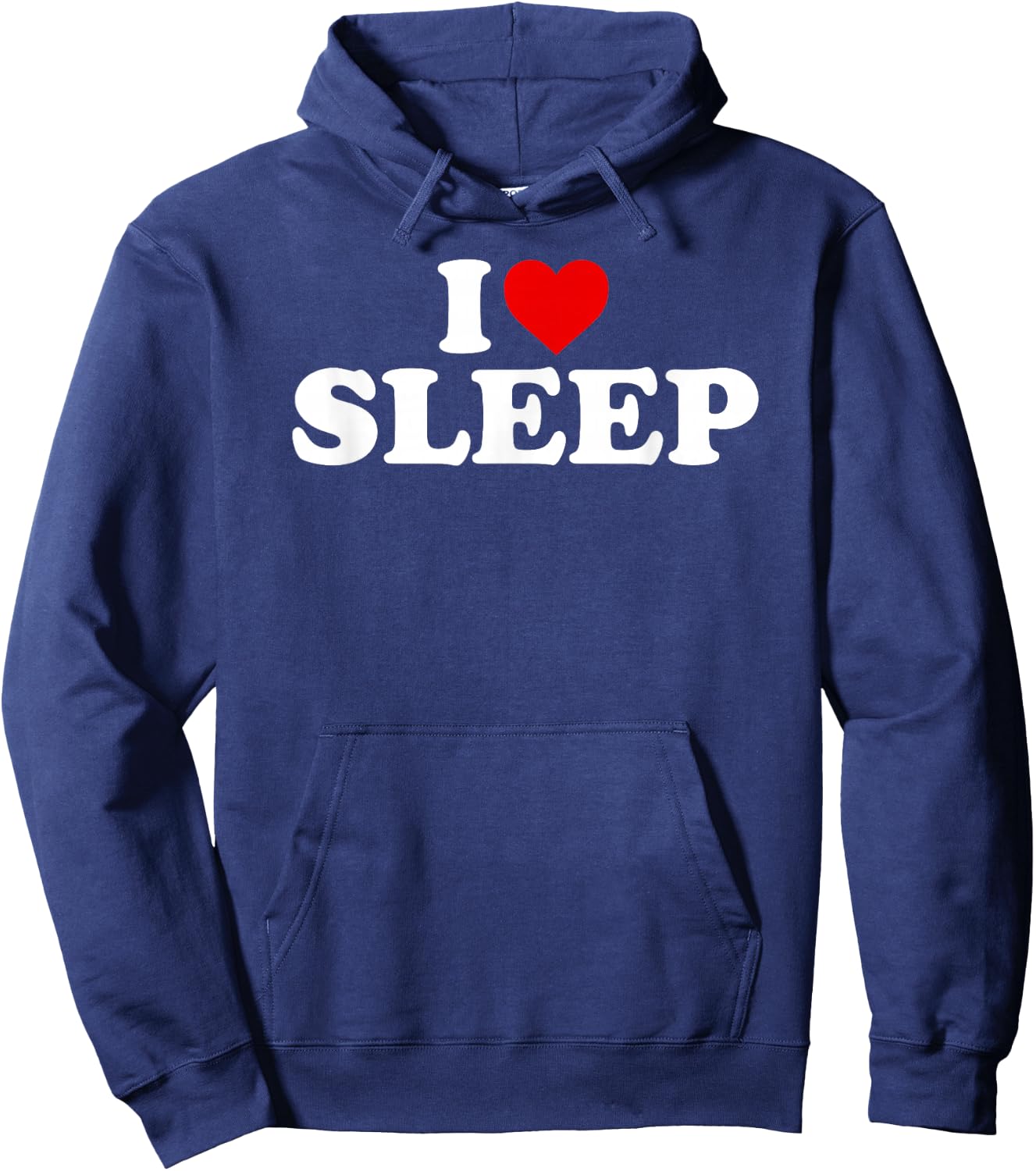 I Love Sleep - Heart Hoodie - Hoodie | Navy