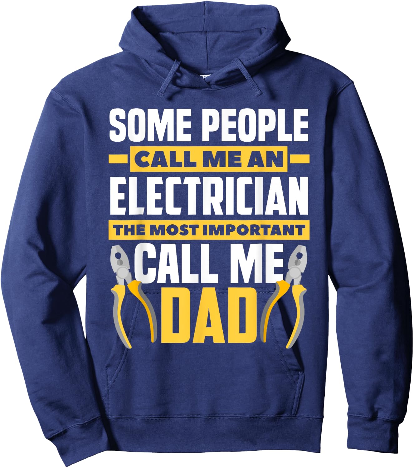 Electrician Dad Gift - Father's Day Lineman Electricians Hoodie - Hoodie | Navy