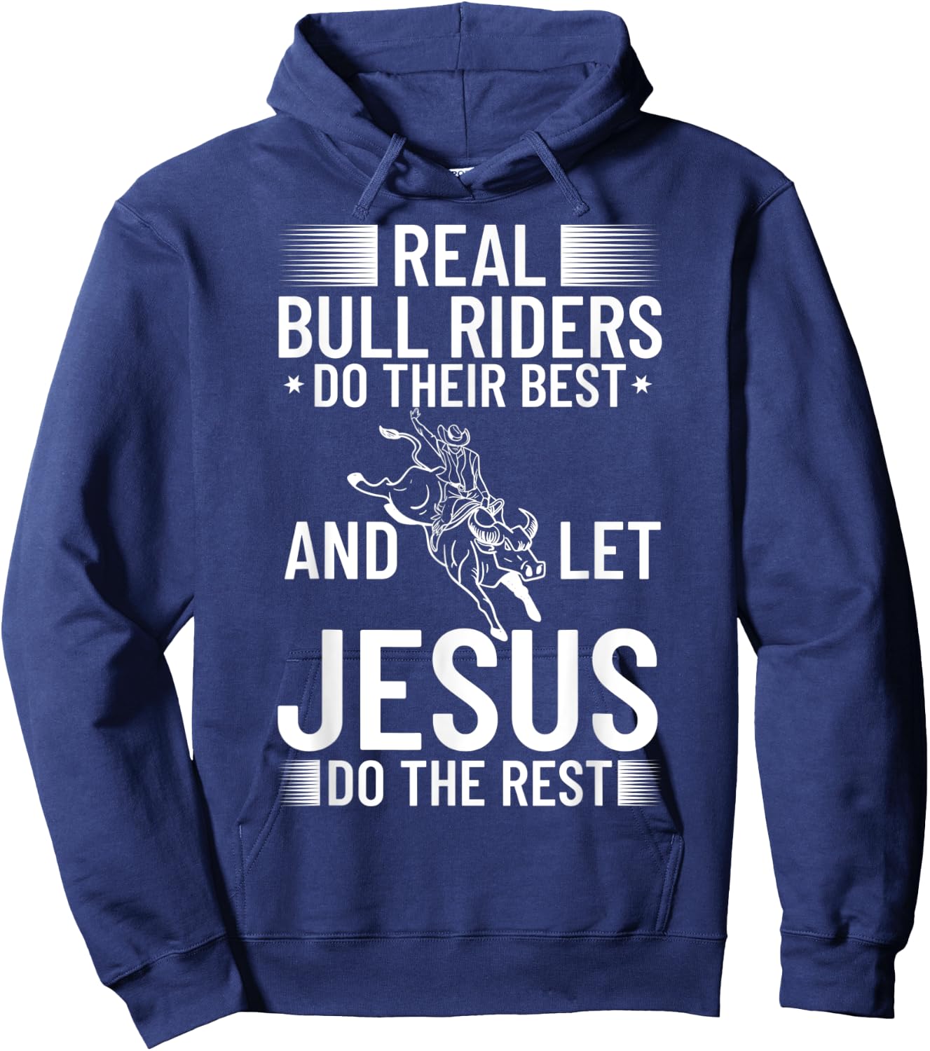 Bull Riding Bucking Bulls Rodeo Mechanical Cowboy Rider Hoodie - Hoodie | Navy