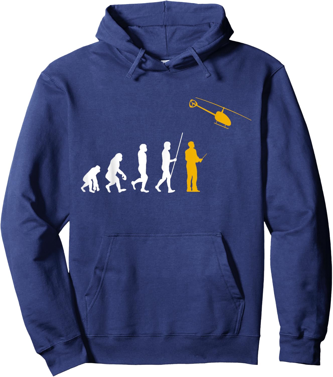 Evolution RC Helicopter Model Making Remote Controlled Pilot Hoodie - Hoodie | Navy