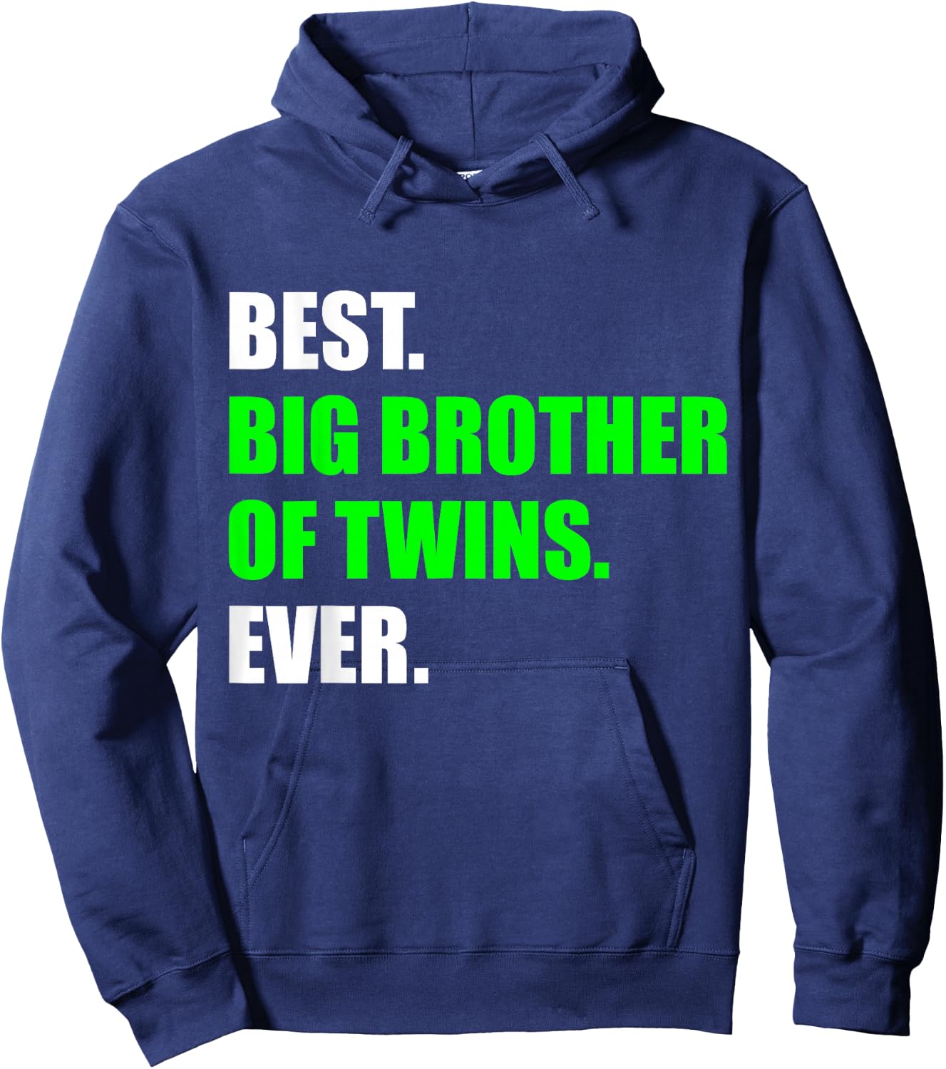 Best Big Brother of Twins Announcement Big Bro of Twins Hoodie - Hoodie | Navy