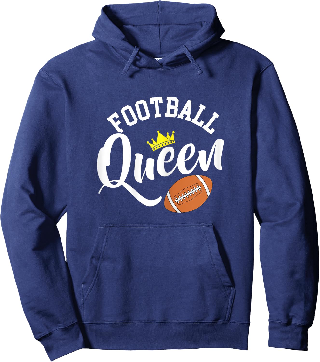 Football Queen - American Football Season Party Hoodie - Hoodie | Navy