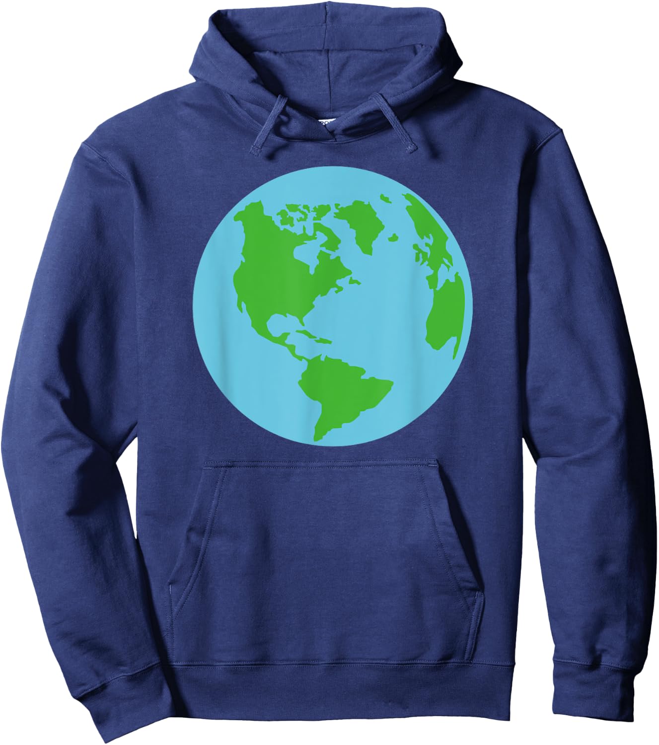 Globe world map Hoodie - Hoodie | Navy