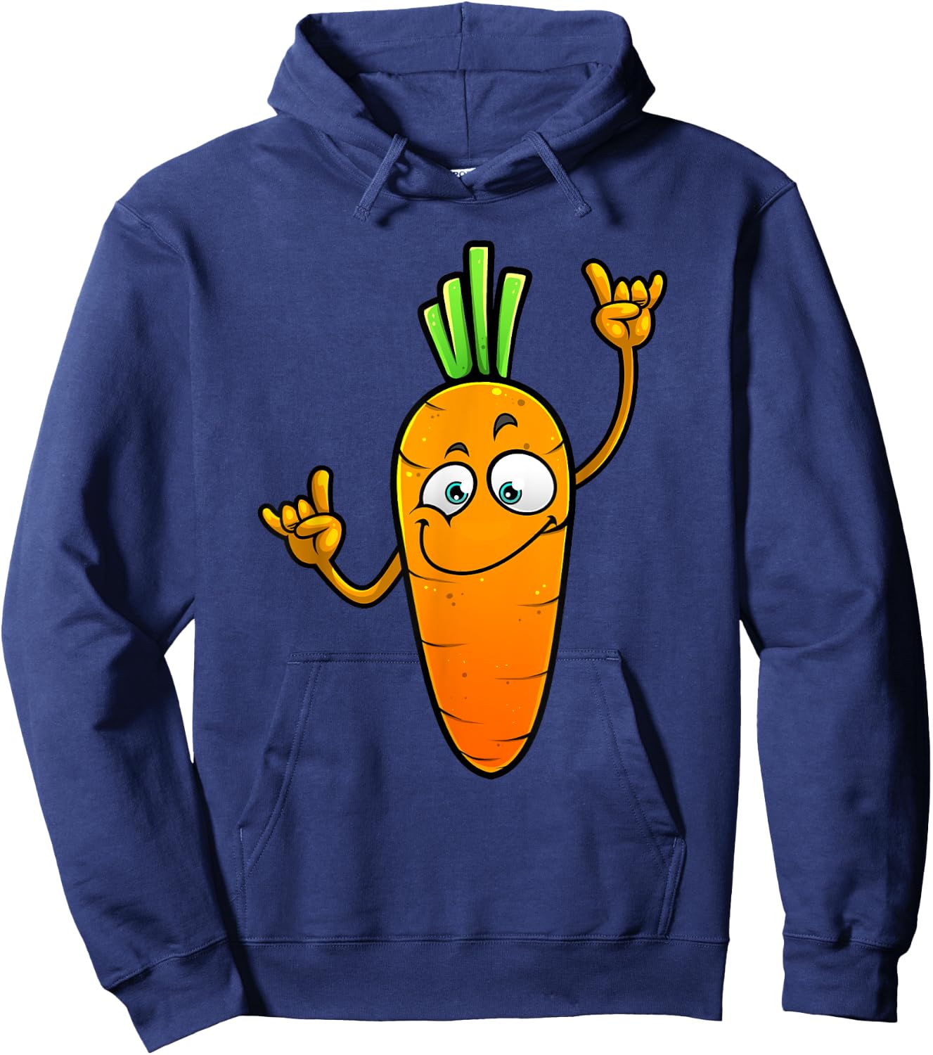Funny Carrot Designs For Kids Adults Root Vegetable Lovers Hoodie - Hoodie | Navy