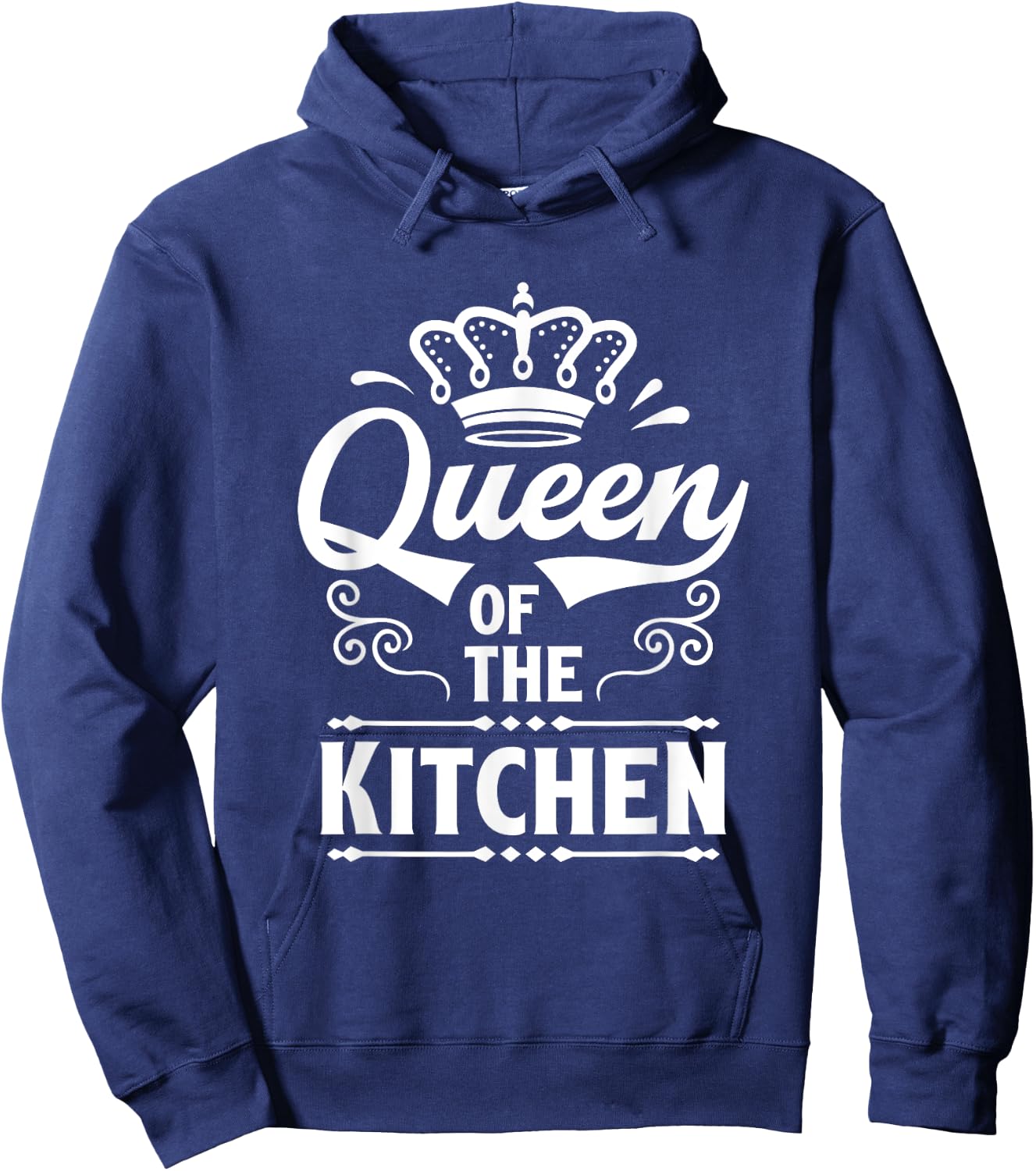 Queen Of Kitchen Cooking Cooker Chef Mom Hoodie - Hoodie | Navy