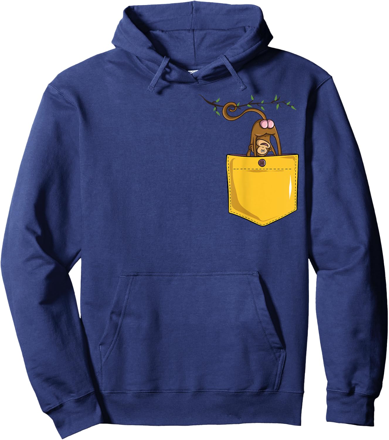 Monkey Butt in Pocket Funny Cute Animal Zoo Monkeys Hoodie - Hoodie | Navy