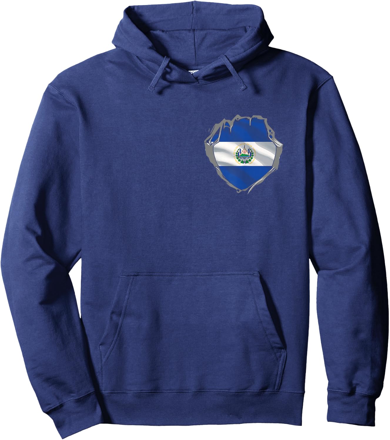 El Salvador Salvadoran Flag in Heart for El Salvador Hoodie - Hoodie | Navy