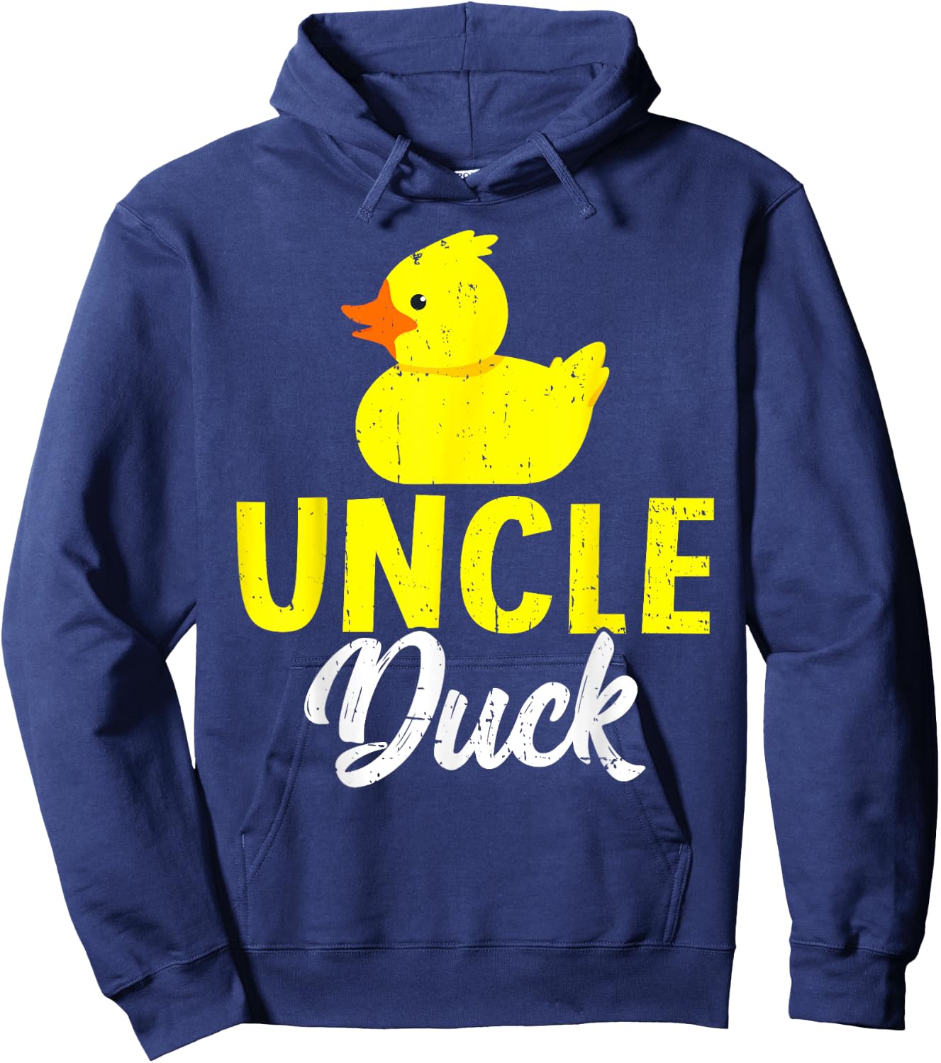 Cute Duckling Duckies Lover Funny Uncle Duck Father's Day Hoodie - Hoodie | Navy