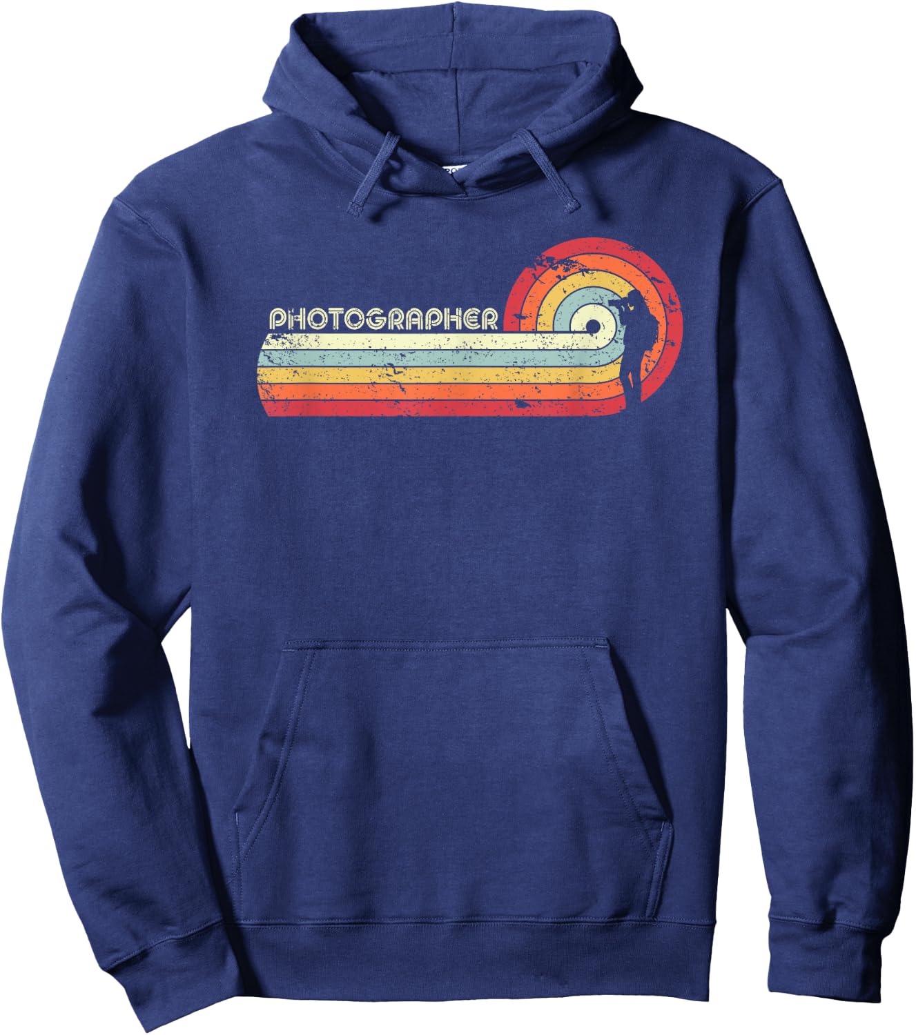 Photography Shirt. Retro Style Photographer Hoodie - Hoodie | Navy