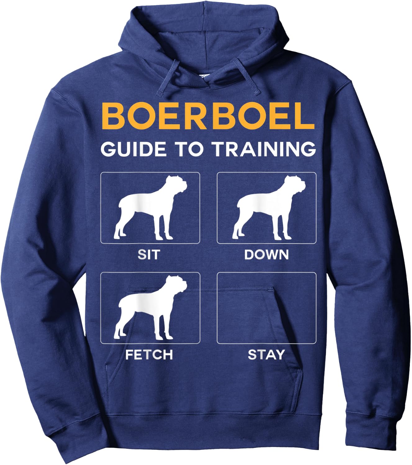 Boerboel Guide To Training Dog Obedience Dog Commands Hoodie - Hoodie | Navy